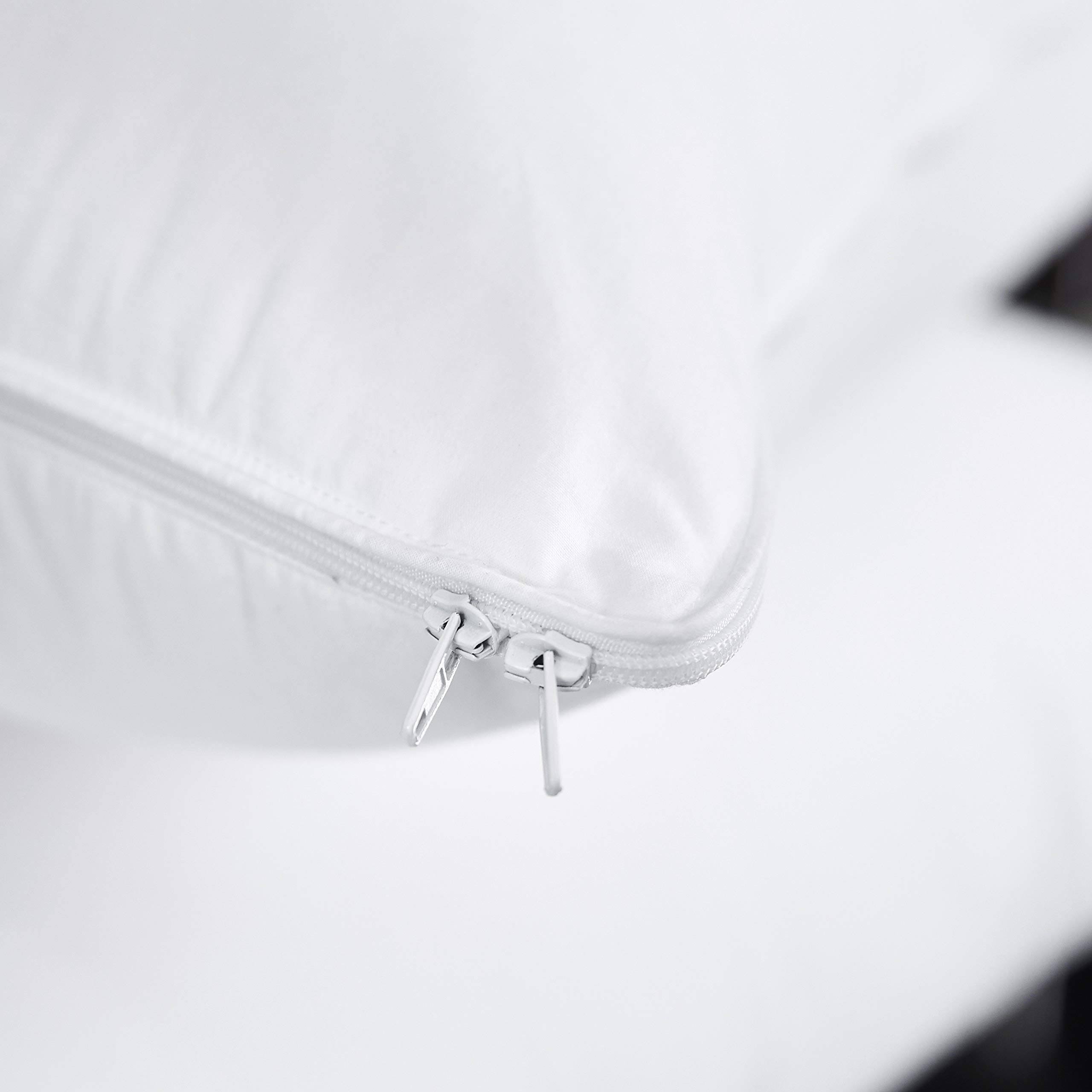 Three Geese Adjustable Layer Goose Feather Pillow,Assemblable Bed Pillow,100% Soft Cotton Cover,Good For Side And Back Stomach Sleeper, Standard G2_NPW47D1D