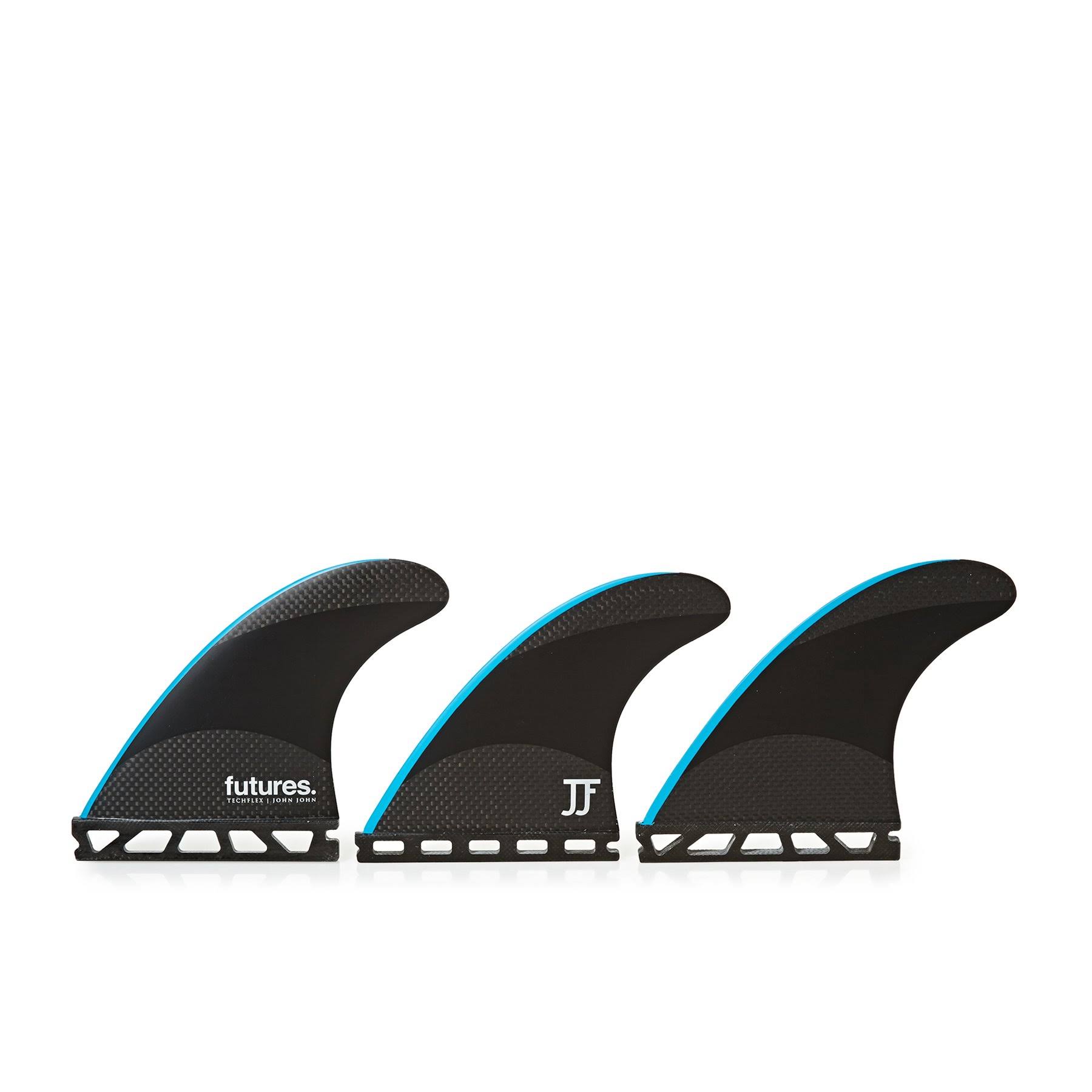 Futures John John Techflex Thruster Fin Small / Black/Neon Blue 0Q_EJWKHIKB Futures John John Techflex Thruster Fin Small / Black/Neon Blue 0Q_EJWKHIKB