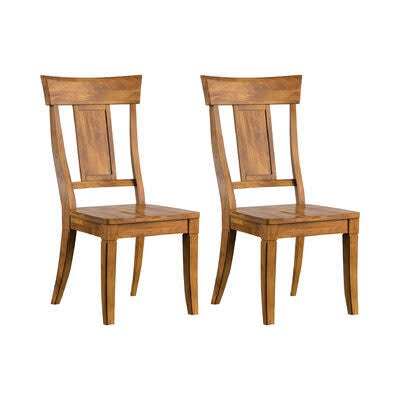 Thaddeus Panel-Back Dining Chair Color: Oak HH_L8JR8M3N Thaddeus Panel-Back Dining Chair Color: Oak HH_L8JR8M3N