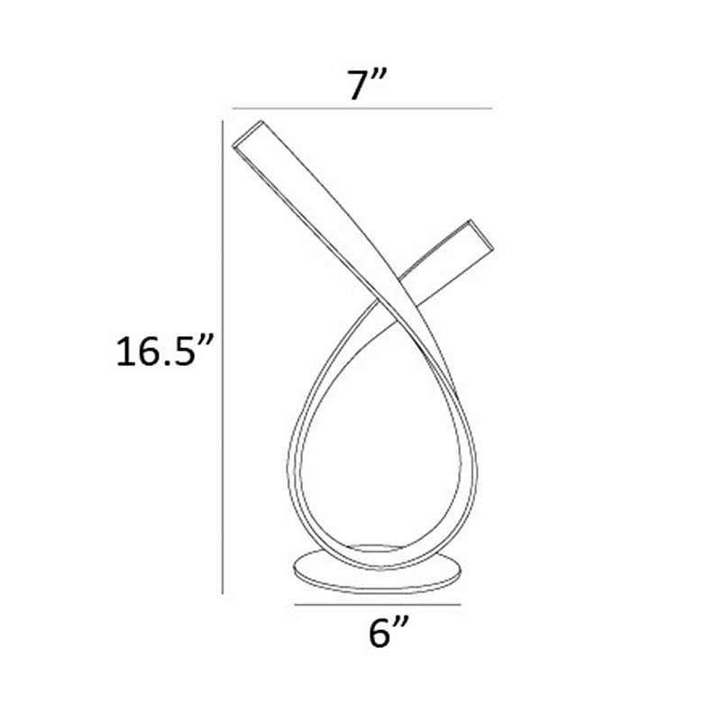 Royce Brushed Nickel Led Table Lamp BW_M7SCSS7X Royce Brushed Nickel Led Table Lamp BW_M7SCSS7X