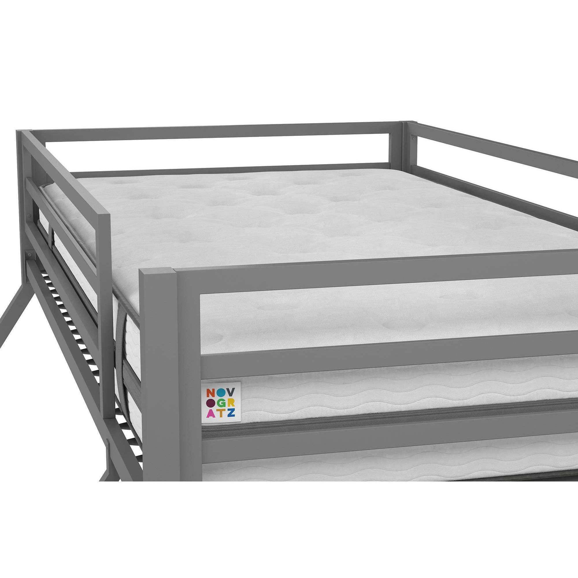 Novogratz Maxwell Twin Over Full Metal Bunk Bed - Gray L6_3FNWIPEI Novogratz Maxwell Twin Over Full Metal Bunk Bed - Gray L6_3FNWIPEI