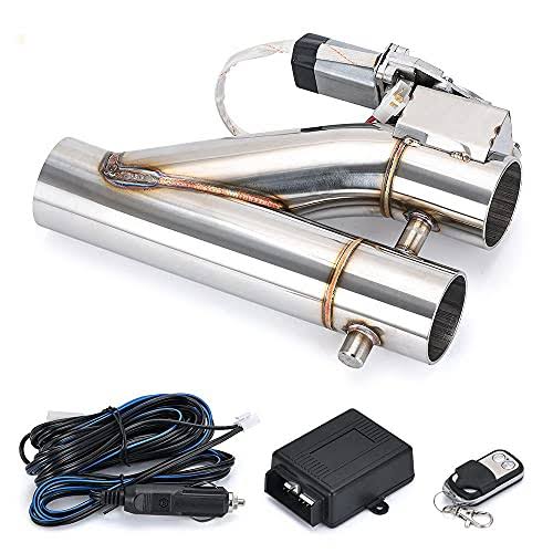 Pqy Universal 25 Electric Exhaust Cutout Remote Controller Motor E-Cut Valve Kit Dual Flaps Type, 2.5 Inch Ct93-25 CG_PVEV5IDP Pqy Universal 25 Electric Exhaust Cutout Remote Controller Motor E-Cut Valve Kit Dual Flaps Type, 2.5 Inch Ct93-25 CG_PVEV5IDP