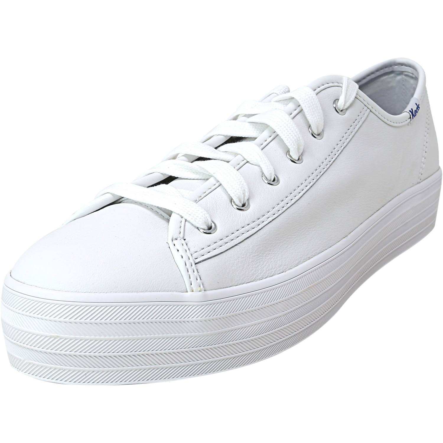 Keds Triple Kick Leather 8.5 Women's White IE_FKJLL5RG