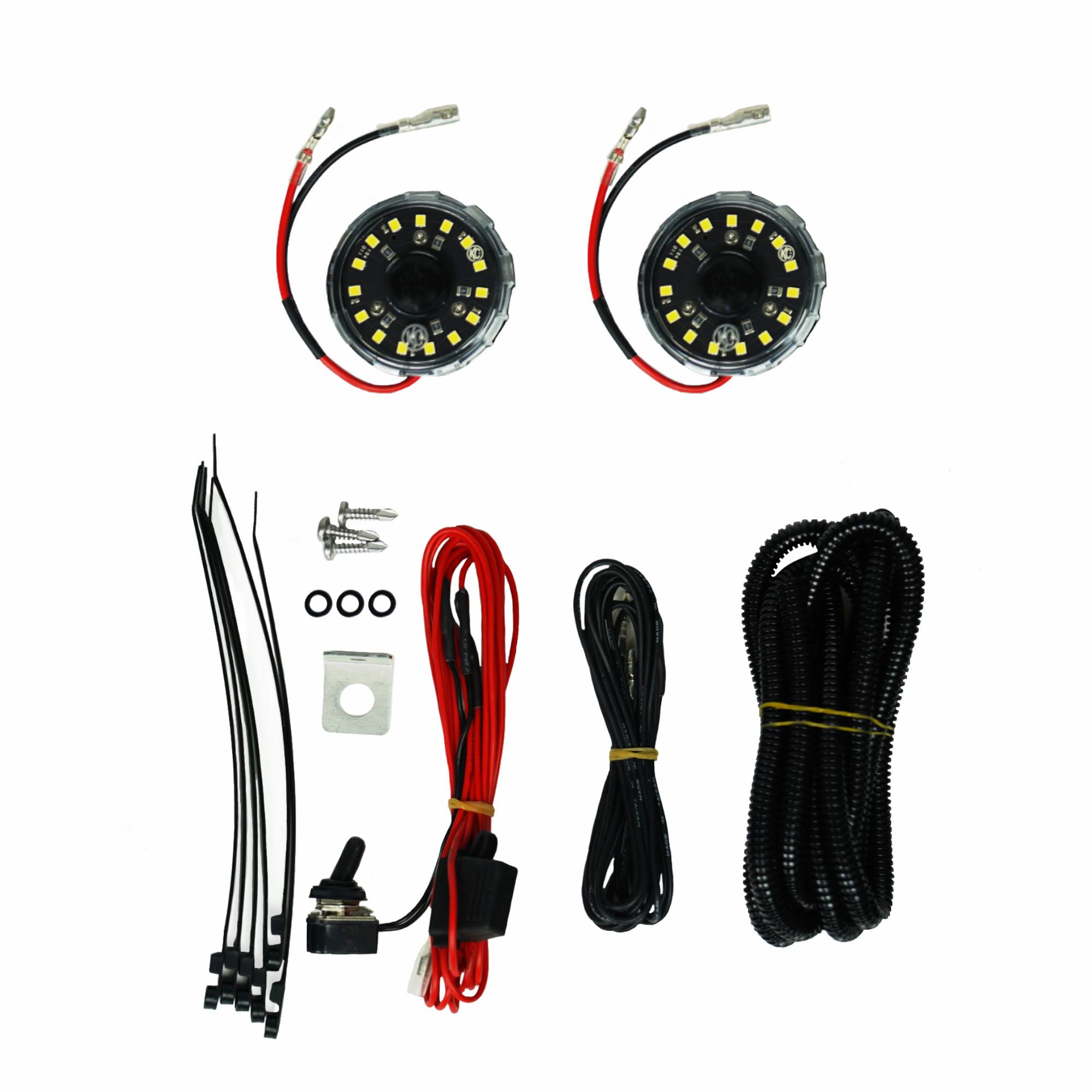 Kc Hilites 355 - Cyclone - Universal Under Hood Led Kit (2 Light) MQ_POER4HY9 Kc Hilites 355 - Cyclone - Universal Under Hood Led Kit (2 Light) MQ_POER4HY9