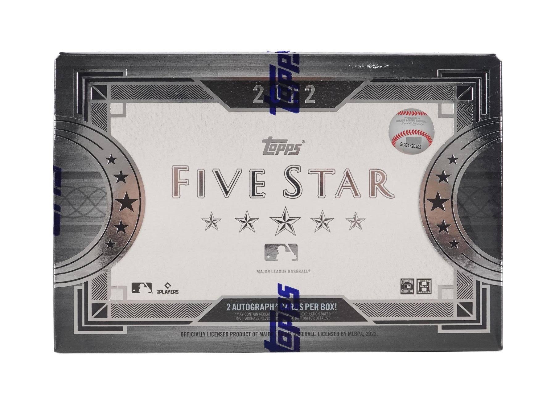 2022 Topps Five Star Baseball Hobby Box 8D_MRINPHCP 2022 Topps Five Star Baseball Hobby Box 8D_MRINPHCP