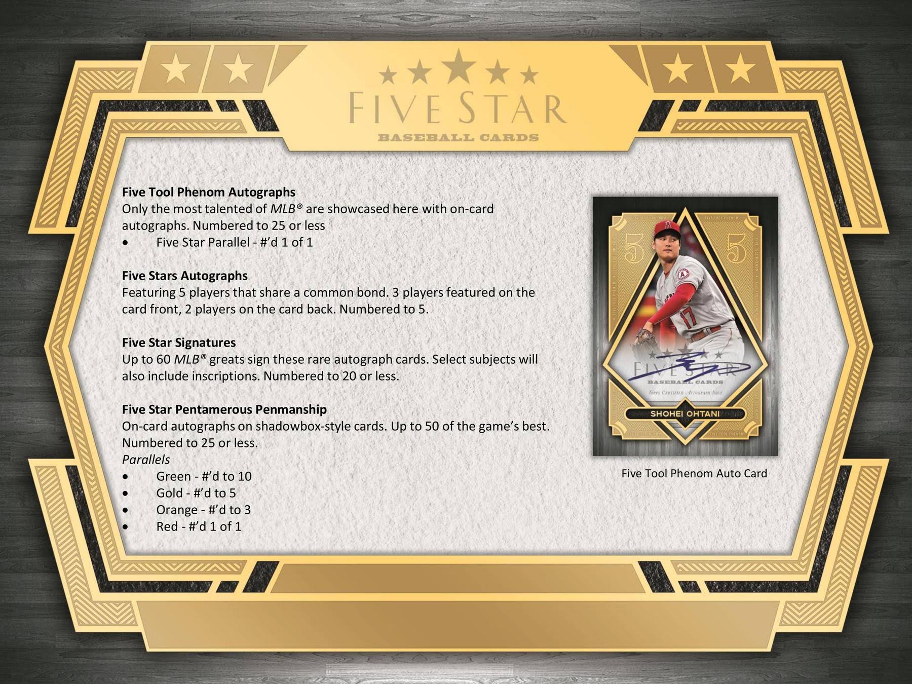 2022 Topps Five Star Baseball Hobby Box 8D_MRINPHCP 2022 Topps Five Star Baseball Hobby Box 8D_MRINPHCP