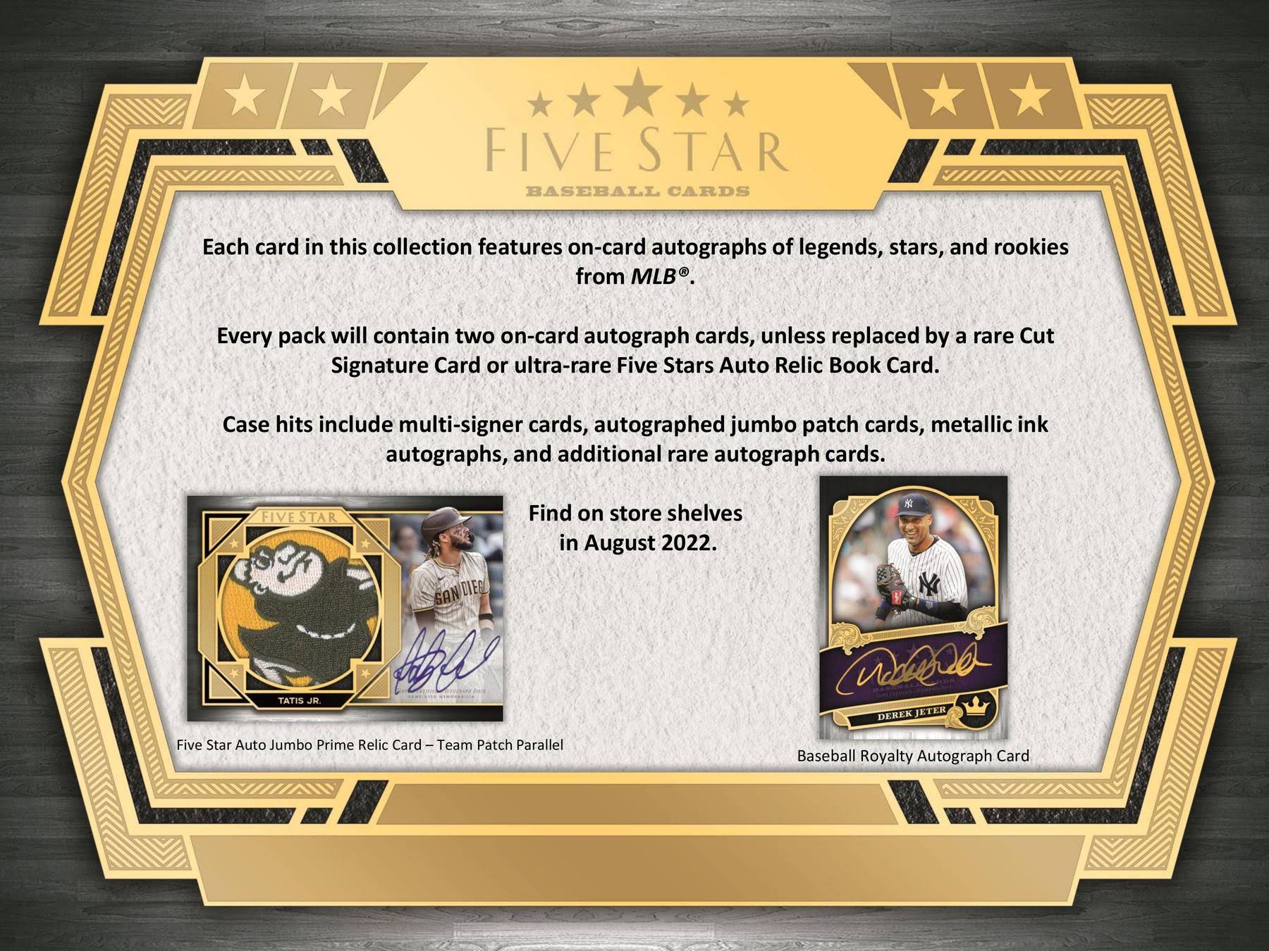 2022 Topps Five Star Baseball Hobby Box 8D_MRINPHCP 2022 Topps Five Star Baseball Hobby Box 8D_MRINPHCP