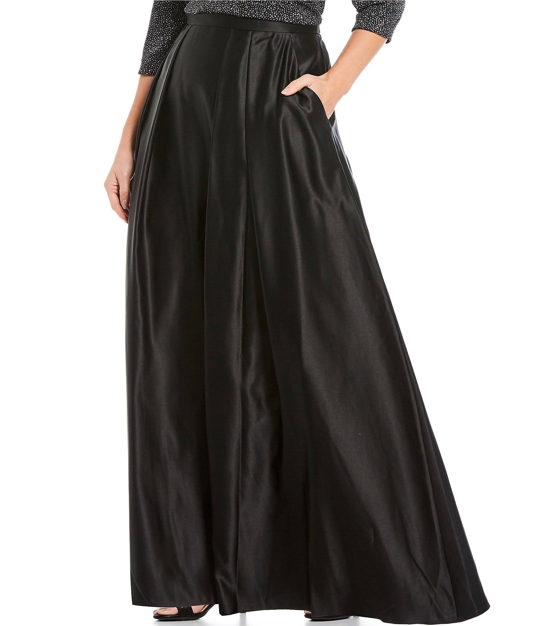 Alex Evenings Plus Size Satin Ball Gown Skirt Black 3x PT_ZU43NXTH Alex Evenings Plus Size Satin Ball Gown Skirt Black 3x PT_ZU43NXTH