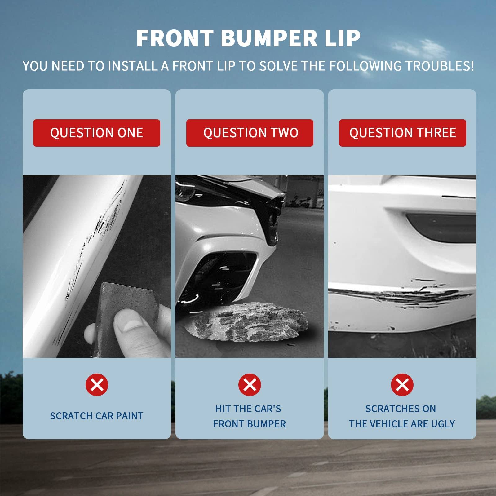 Archaic Front Bumper Lip Spoiler Compatible With Honda Accord Sedan Se/Ex-L/Lx/Touring 2021 2022, Splitter Under Chin Spoiler Body Kit Lower Spoiler LG_LULMJCXS