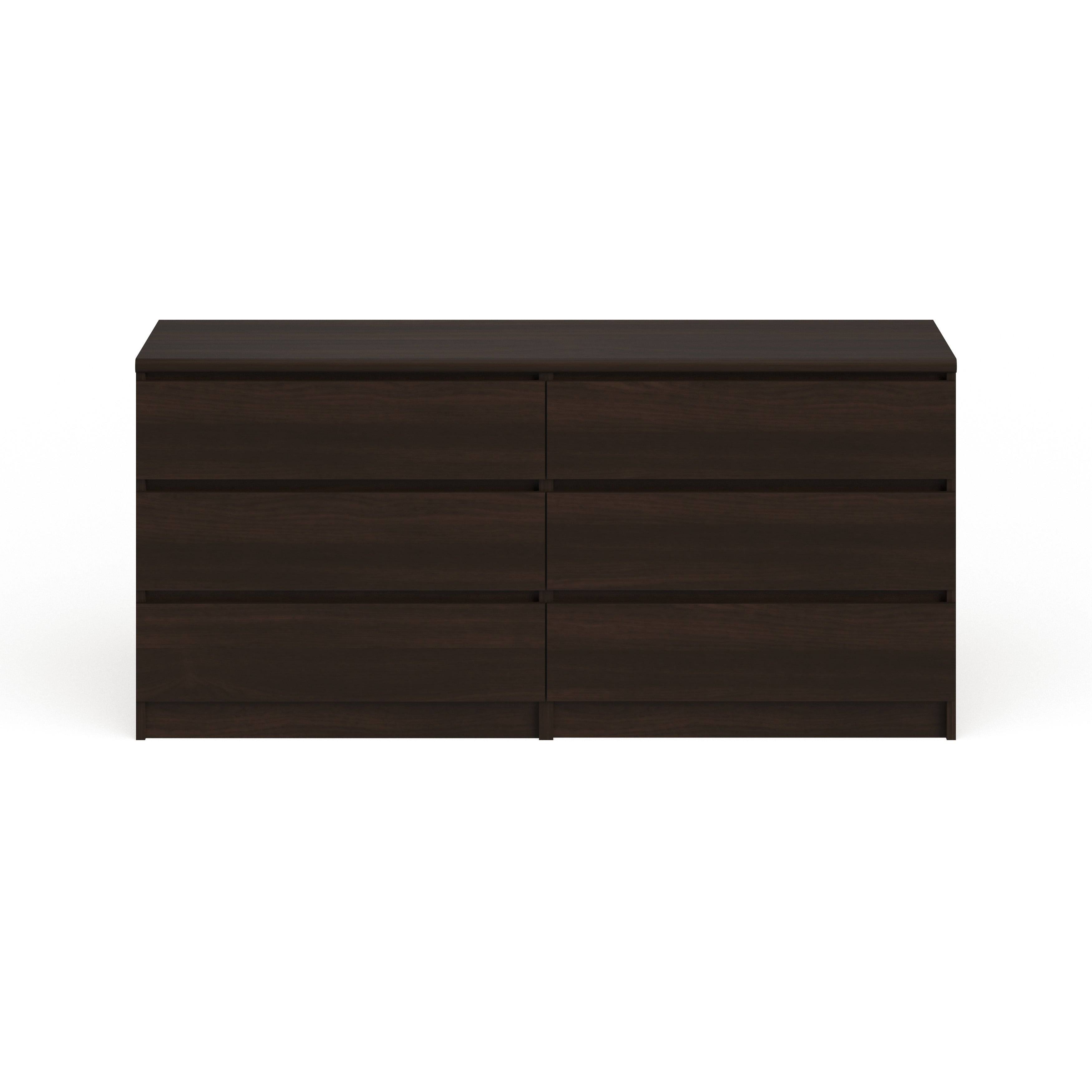 Tvilum Scottsdale 6 Drawer Double Dresser, Jackson Hickory GX_2GRPSIWF