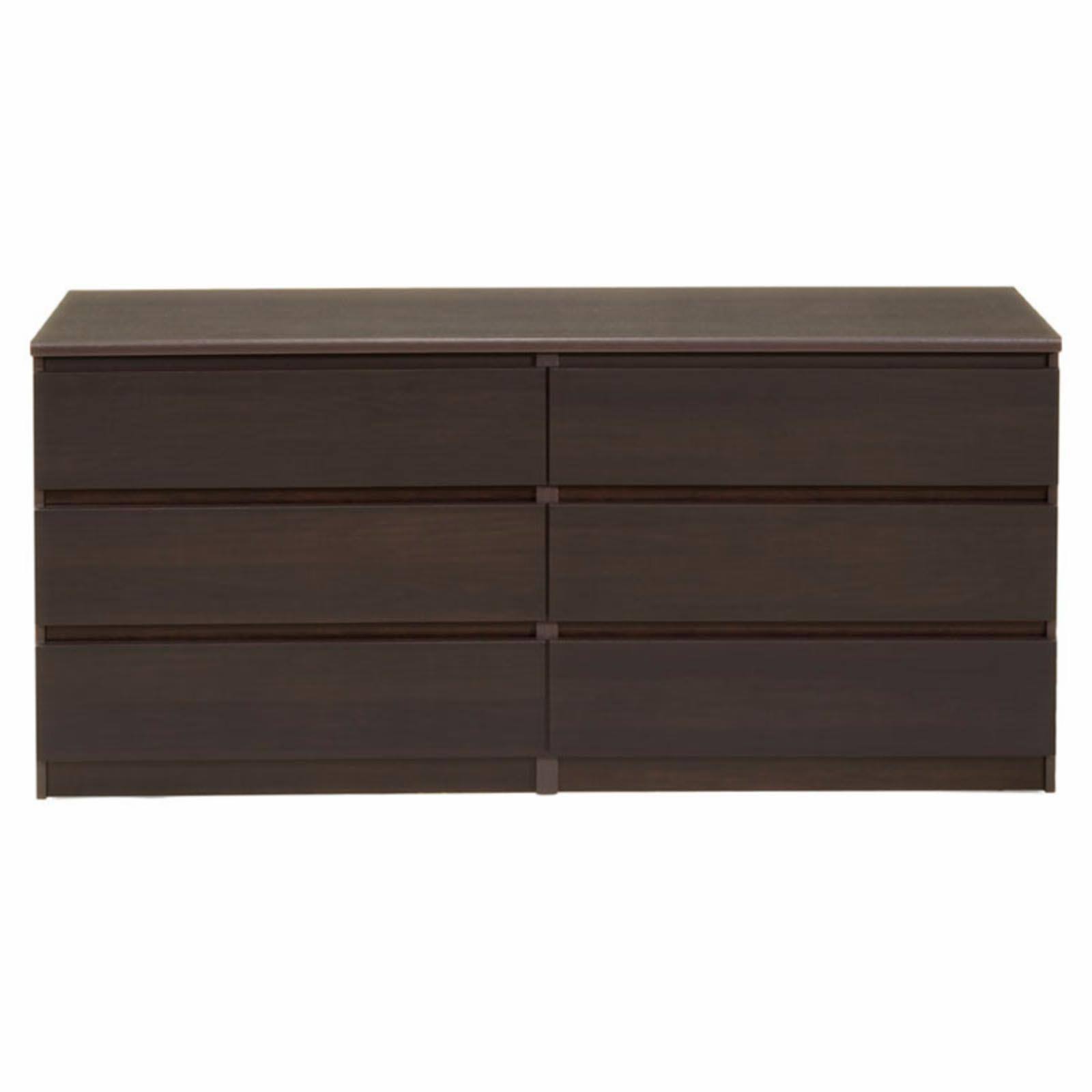 Tvilum Scottsdale 6 Drawer Double Dresser, Jackson Hickory GX_2GRPSIWF