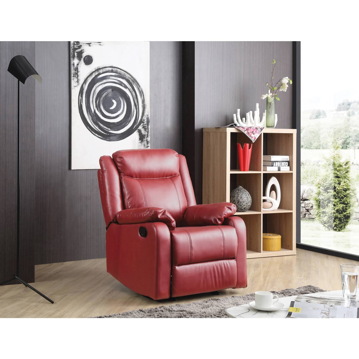 Glory Furniture Ward G765a-Rc Rocker Recliner , Red SM_GSQFFYSG Glory Furniture Ward G765a-Rc Rocker Recliner , Red SM_GSQFFYSG