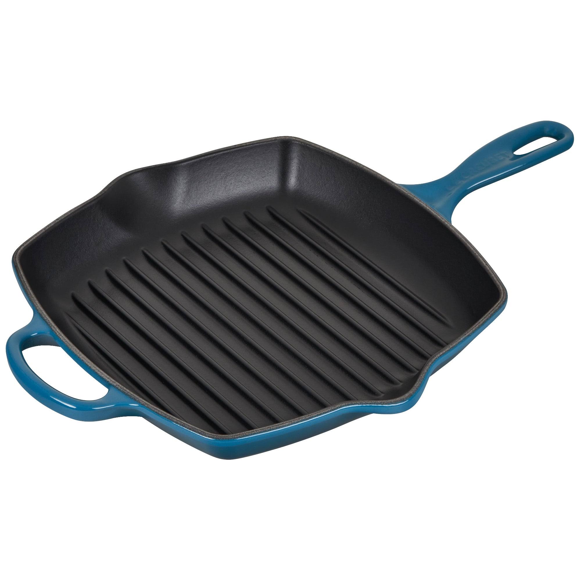 Le Creuset Signature 10.25 Cast Iron Square Skillet Grill - Cerise LH_YBFCLQIU