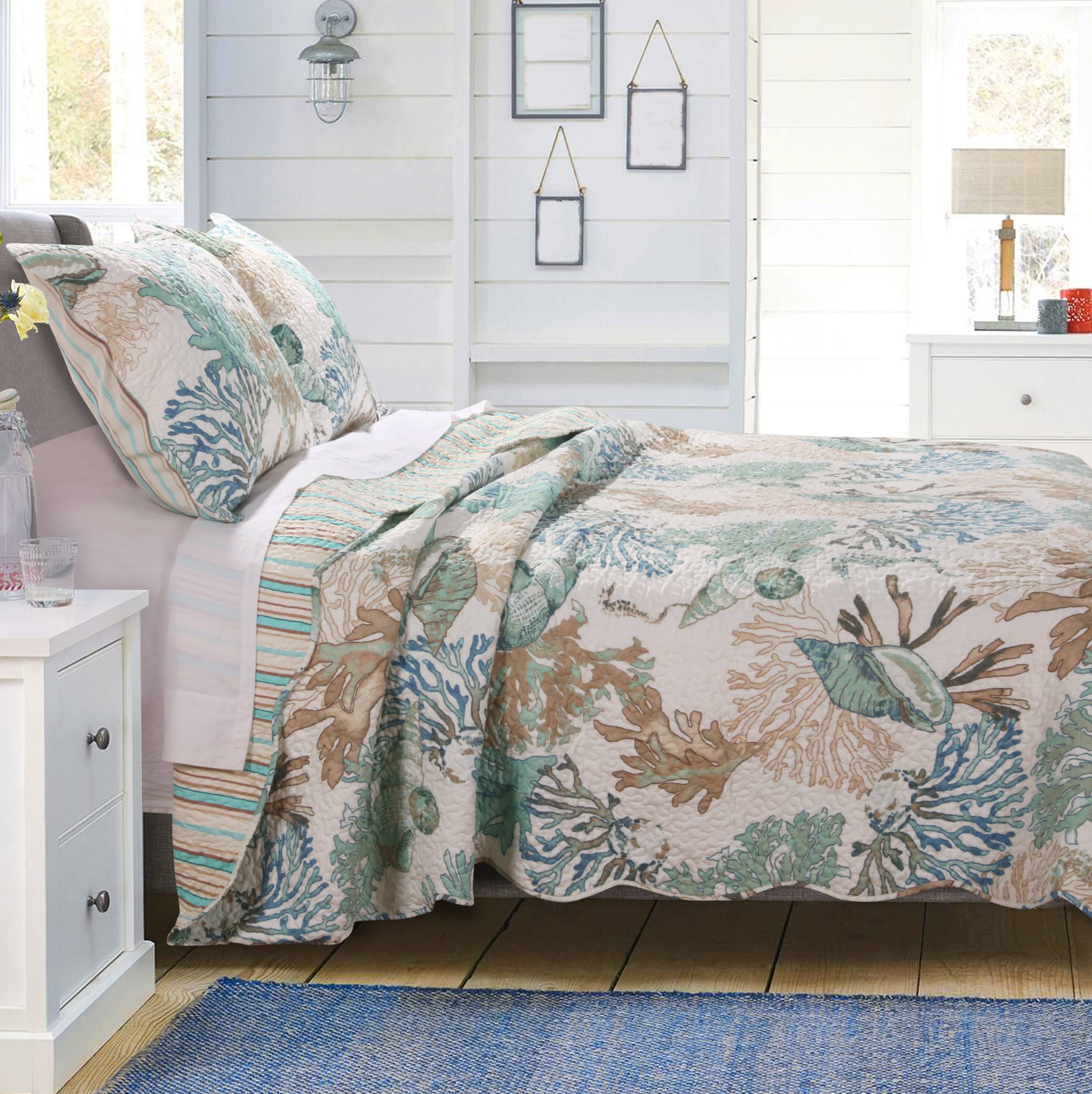 Bungalow Atlantis Quilt Set Twin Jade 1V_FCNVLH2Q