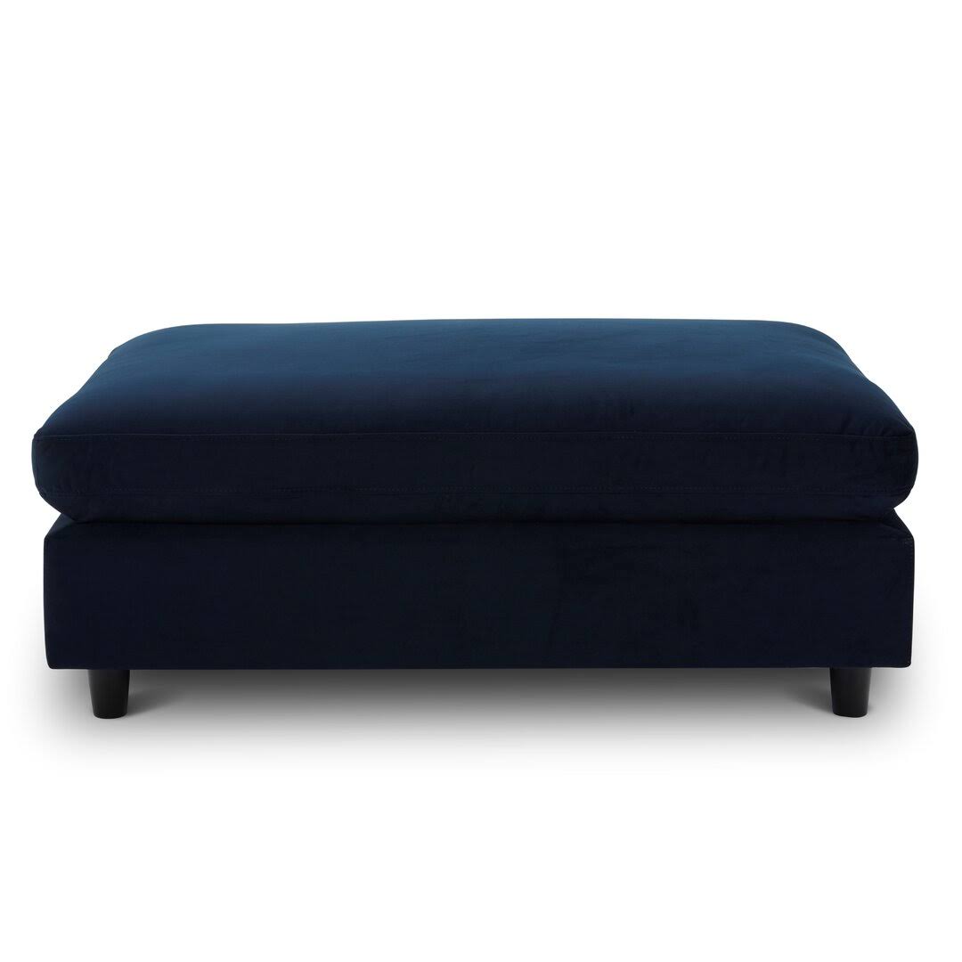 Fleetwood 45.3 Wide Rectangle Standard Ottoman Joss & Main Body Fabric: Navy Blue Velvet VQ_UYDASYJK