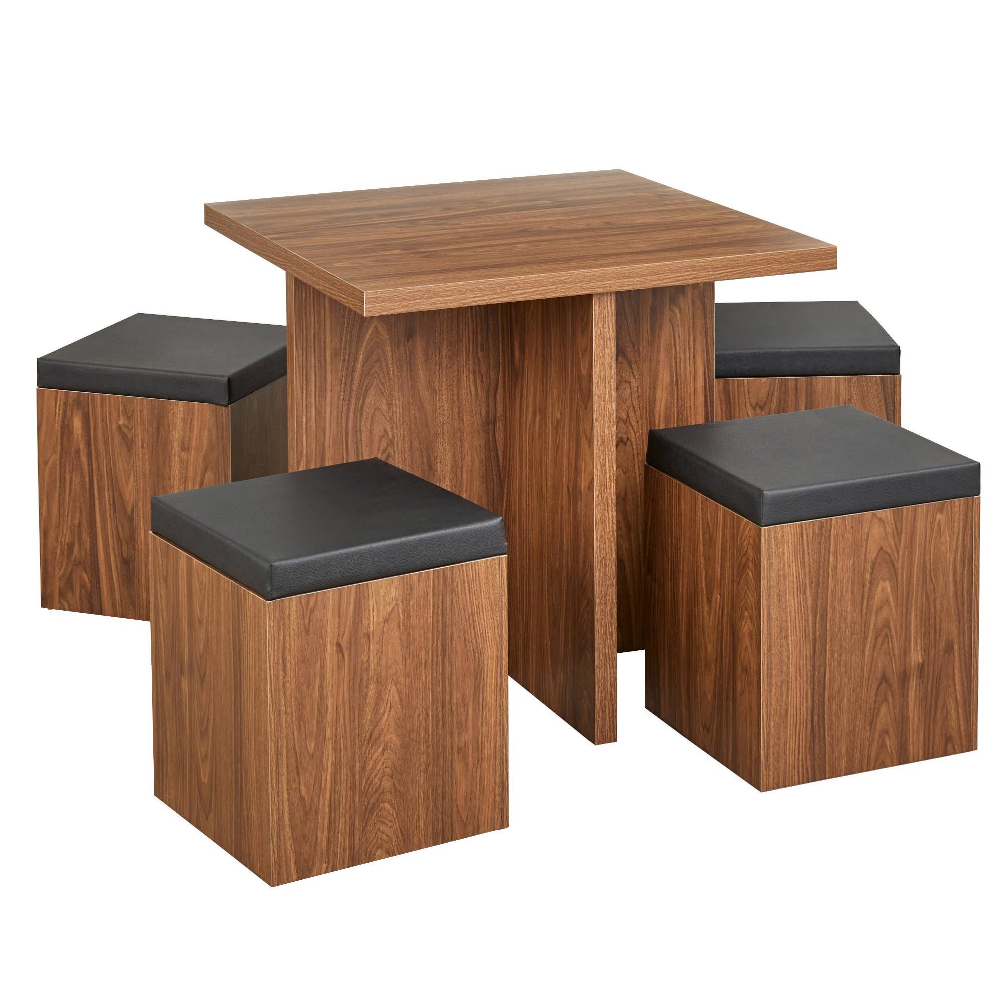 Simple Living 5-Piece Baxter Dining Set With Storage Chair Ottomans QE_F1SRXQMZ Simple Living 5-Piece Baxter Dining Set With Storage Chair Ottomans QE_F1SRXQMZ