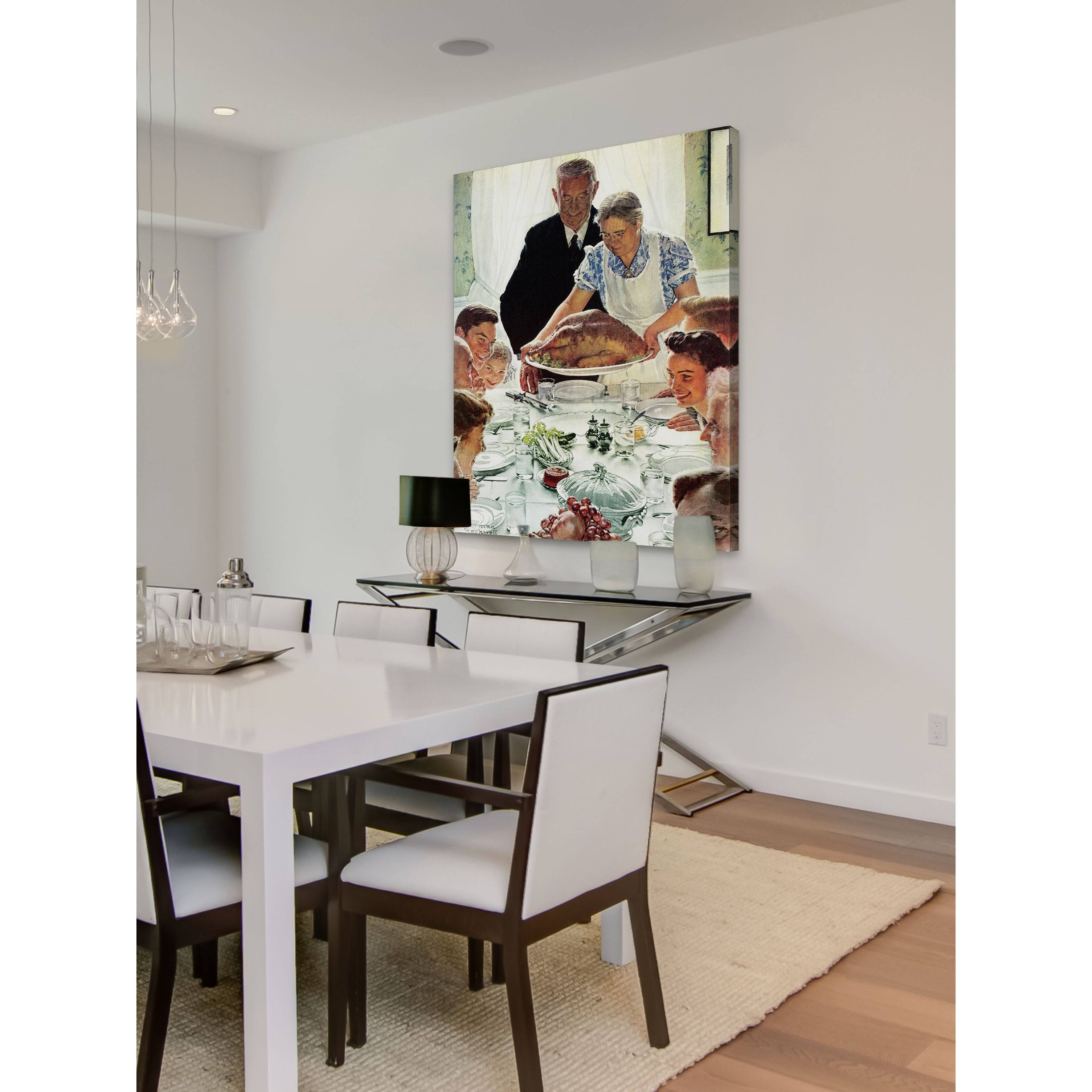 Norman Rockwell Freedom From Want 40 In X 52 In Painting Canvas Art Print, By Marmont Hill 0G_E9U78K7A Norman Rockwell Freedom From Want 40 In X 52 In Painting Canvas Art Print, By Marmont Hill 0G_E9U78K7A