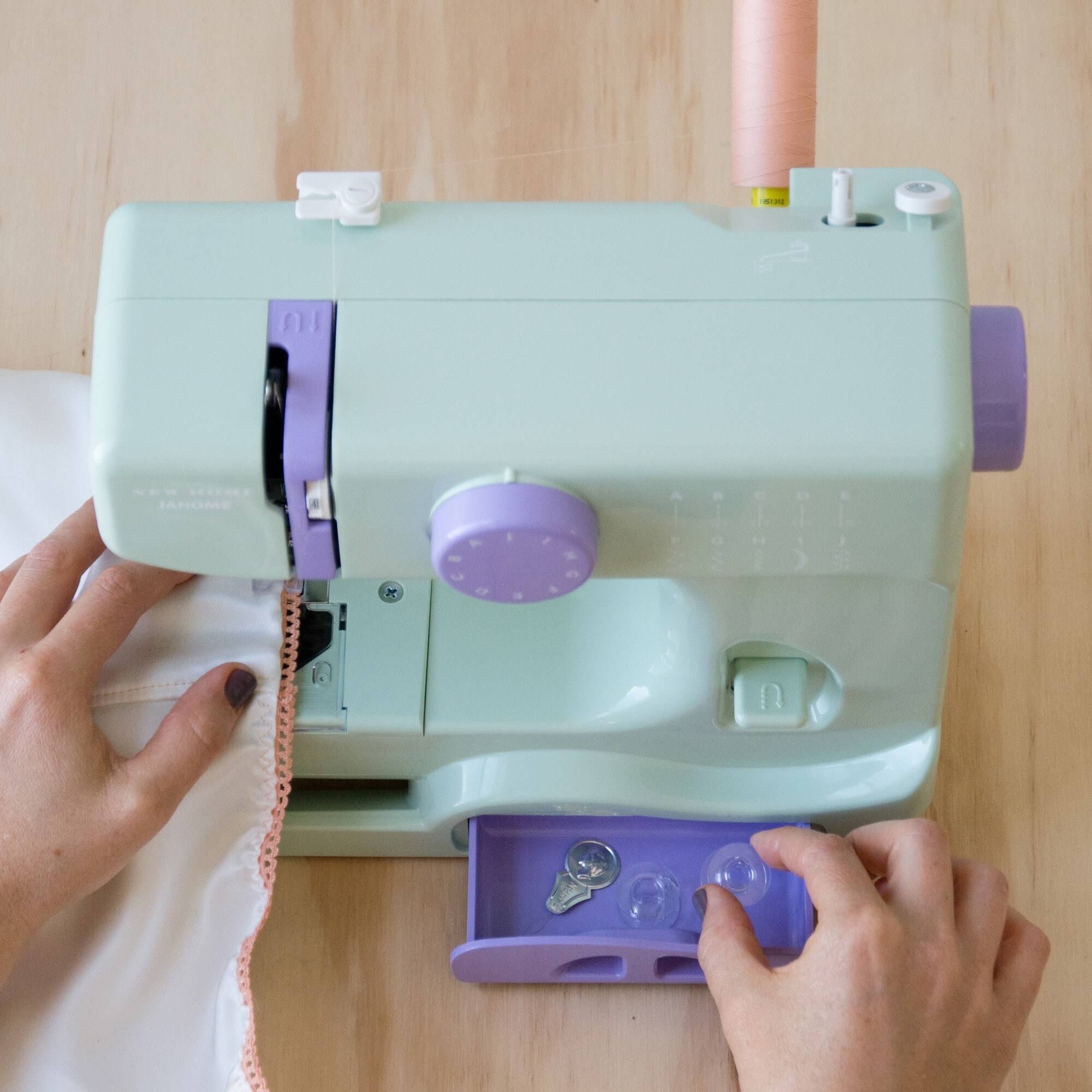 Janome New Home 10-Stitch Portable Sewing Machine - Mystical Mint KZ_0JVMEOB2