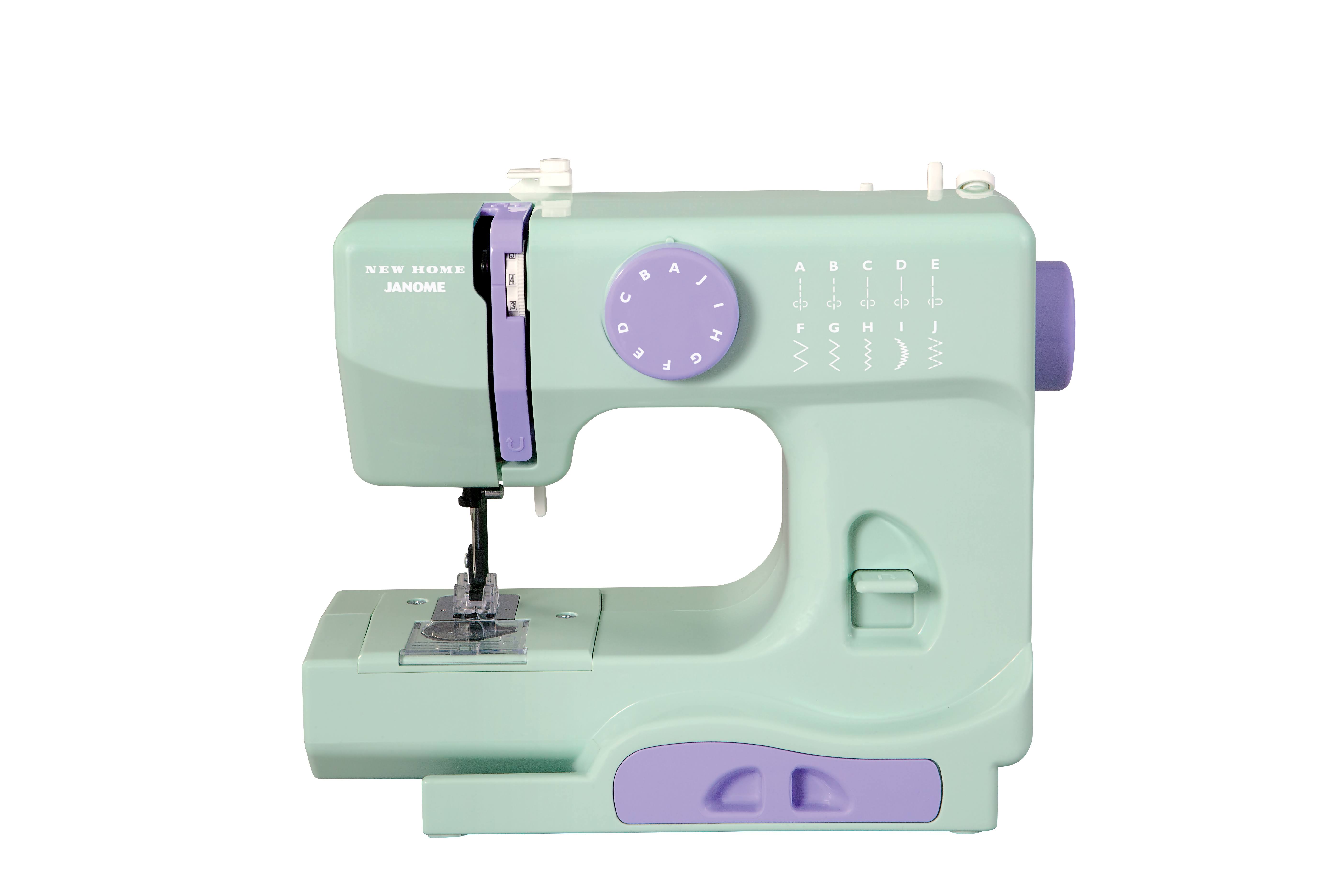 Janome New Home 10-Stitch Portable Sewing Machine - Mystical Mint KZ_0JVMEOB2 Janome New Home 10-Stitch Portable Sewing Machine - Mystical Mint KZ_0JVMEOB2