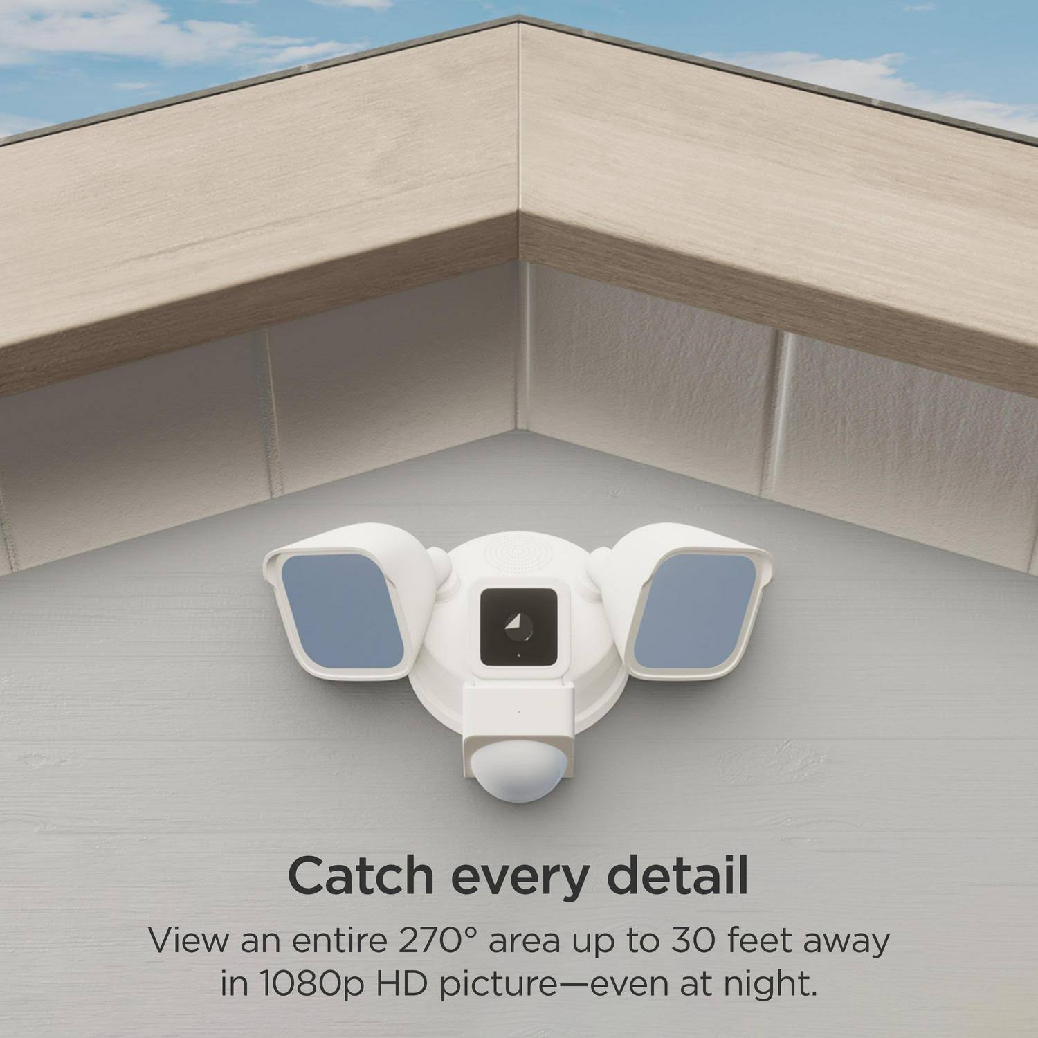 Roku Smart Home Floodlight Camera Se Wi-Fi - Connected - Wired Security Surveillance Camera With Motion & Sound Detection 2Y_CDT4XIEQ