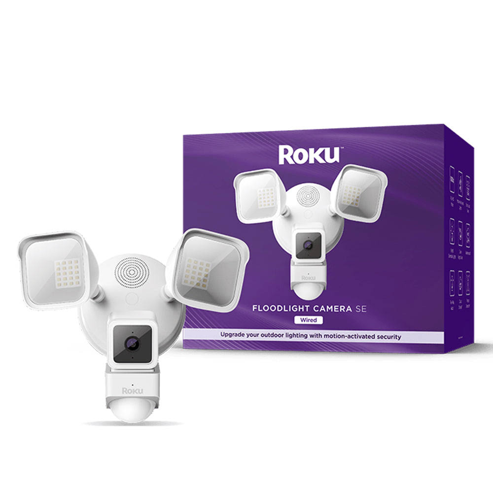 Roku Smart Home Floodlight Camera Se Wi-Fi - Connected - Wired Security Surveillance Camera With Motion & Sound Detection 2Y_CDT4XIEQ Roku Smart Home Floodlight Camera Se Wi-Fi - Connected - Wired Security Surveillance Camera With Motion & Sound Detection 2Y_CDT4XIEQ