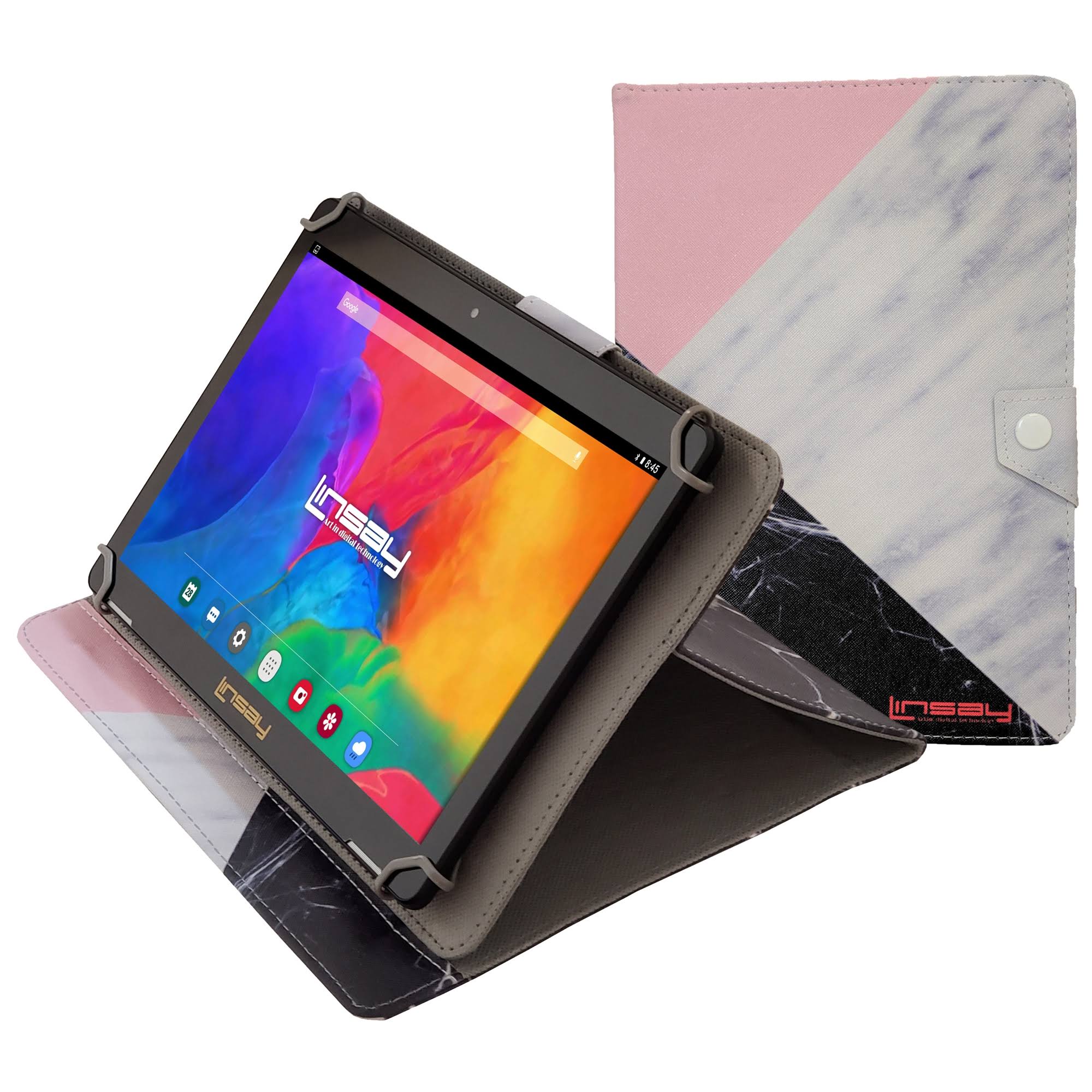 Linsay 10 Ips 32gb Android 12 Tablet W/ Tricolored Marble Case JN_GXZS1YFQ Linsay 10 Ips 32gb Android 12 Tablet W/ Tricolored Marble Case JN_GXZS1YFQ