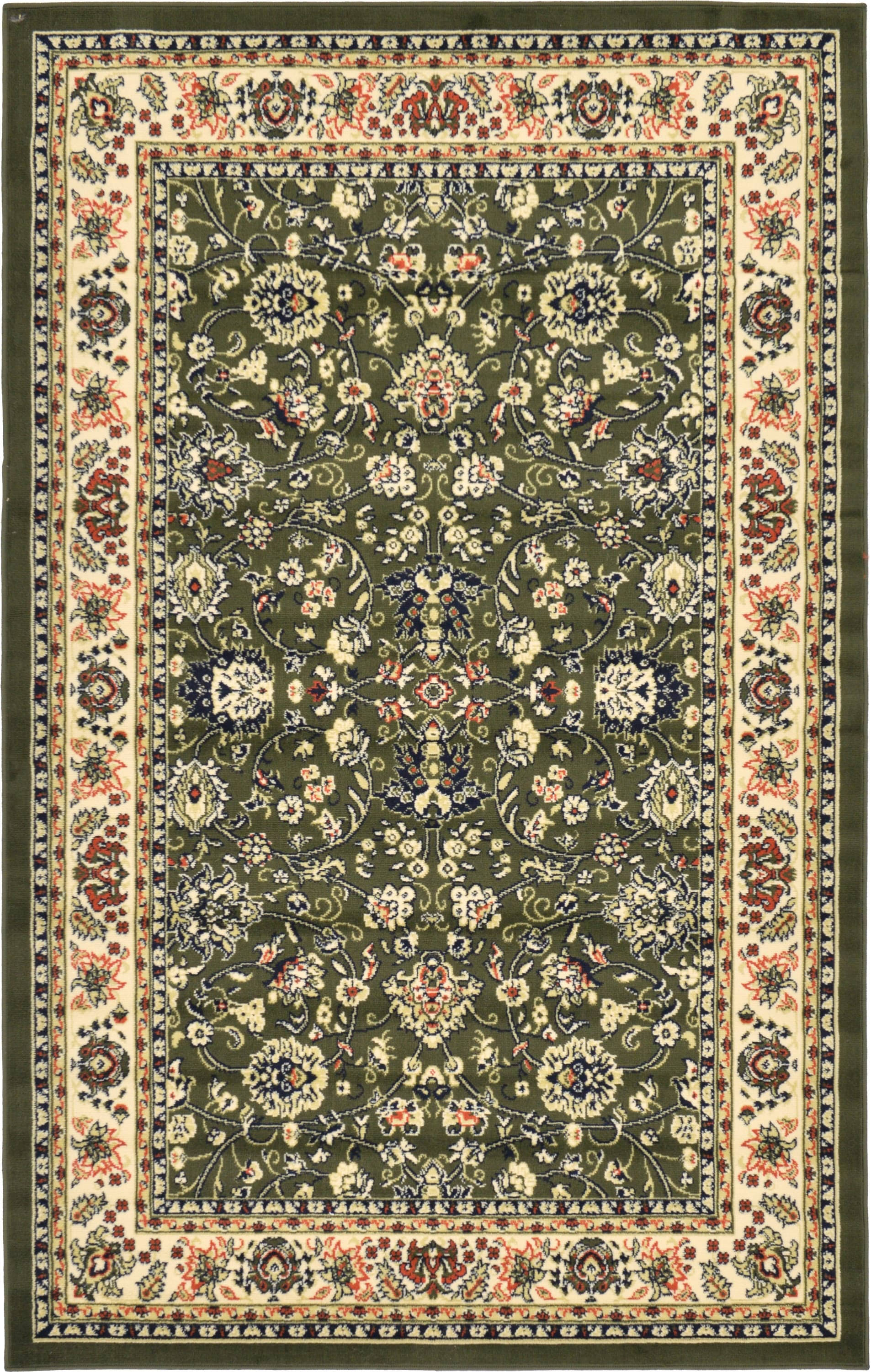 Unique Loom Washington Sialk Hill Area Rug - 5' X 8' Green PM_JCYCW8SL