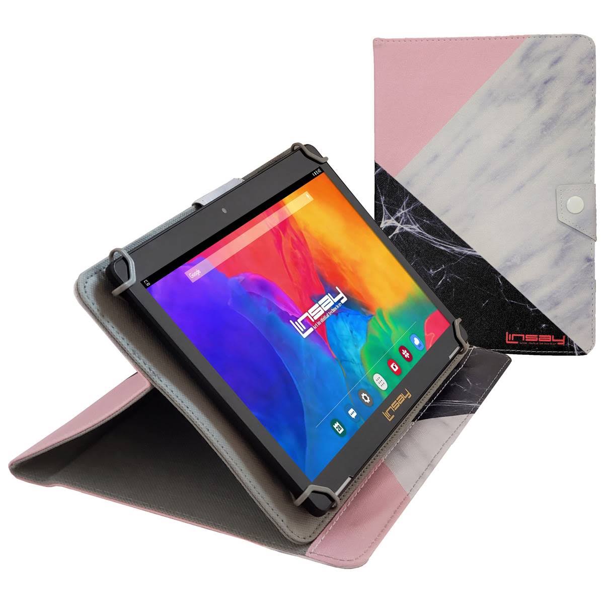 Linsay 10 Ips 32gb Android 12 Tablet W/ Tricolored Marble Case JN_GXZS1YFQ Linsay 10 Ips 32gb Android 12 Tablet W/ Tricolored Marble Case JN_GXZS1YFQ