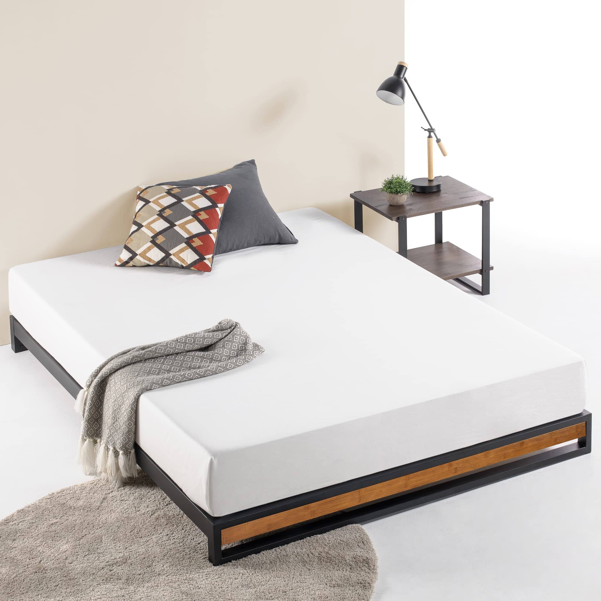 Zinus Good Design Winner Suzanne Brown Queen 6 In. Bamboo And Metal Platforma Bed Frame DI_5YZFNRXX Zinus Good Design Winner Suzanne Brown Queen 6 In. Bamboo And Metal Platforma Bed Frame DI_5YZFNRXX