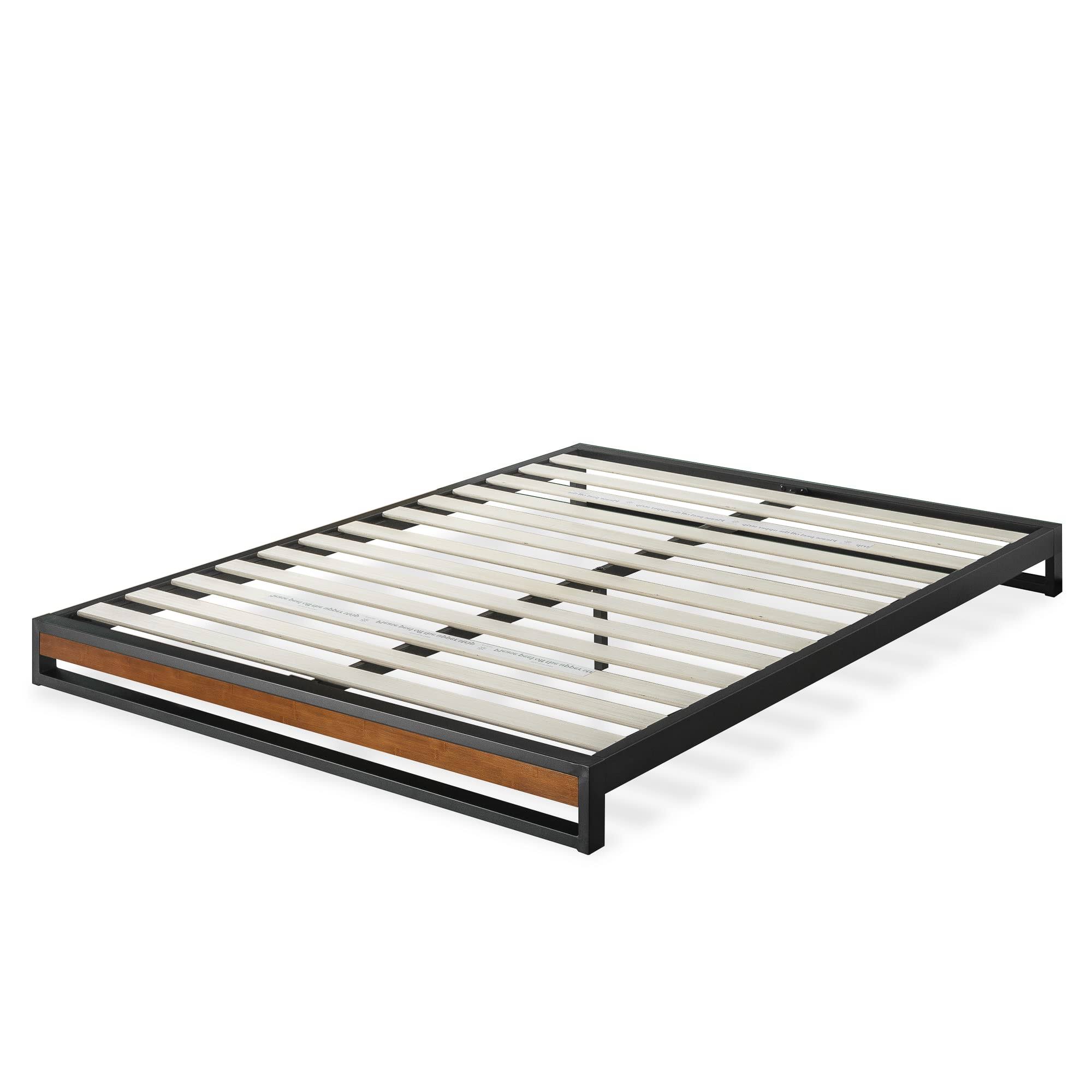 Zinus Good Design Winner Suzanne Brown Queen 6 In. Bamboo And Metal Platforma Bed Frame DI_5YZFNRXX