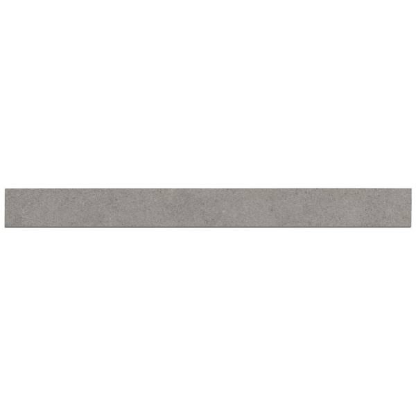Msi Converto Grigio Bullnose 2.12 In. X 24 In. Matte Porcelain Wall Tile (12 Sq. Ft./Case), Concerto Grigio XA_SKJM25SK