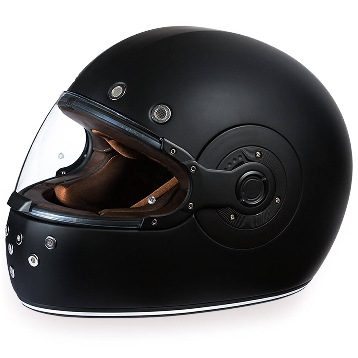 Daytona Helmets R1-B-L Retro Large Dull Black Full Face Helmet 7L_LLOGDN1N Daytona Helmets R1-B-L Retro Large Dull Black Full Face Helmet 7L_LLOGDN1N