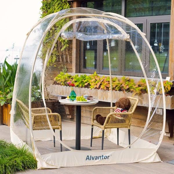 Alvantor 6 Ft. X 6 Ft. Beige Instant Pop Up Bubble Tent Screen House, Weatherproof Cold Protection 360 View Camping Tent 3X_RM5CX6AK Alvantor 6 Ft. X 6 Ft. Beige Instant Pop Up Bubble Tent Screen House, Weatherproof Cold Protection 360 View Camping Tent 3X_RM5CX6AK