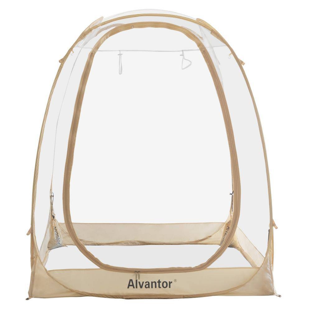 Alvantor 6 Ft. X 6 Ft. Beige Instant Pop Up Bubble Tent Screen House, Weatherproof Cold Protection 360 View Camping Tent 3X_RM5CX6AK Alvantor 6 Ft. X 6 Ft. Beige Instant Pop Up Bubble Tent Screen House, Weatherproof Cold Protection 360 View Camping Tent 3X_RM5CX6AK