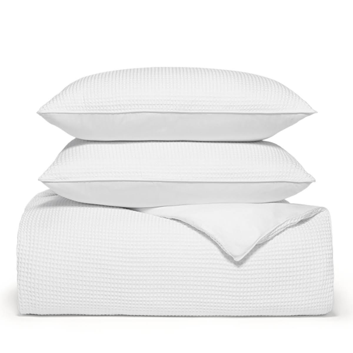 Boll & Branch Waffle Weave Organic Cotton Duvet Cover & Sham Set In Mineral VS_3NRD0UG5 Boll & Branch Waffle Weave Organic Cotton Duvet Cover & Sham Set In Mineral VS_3NRD0UG5