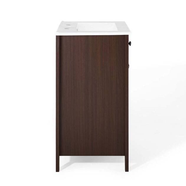 Modway Nantucket 24 Bathroom Vanity Cabinet (Sink Basin Not Included) Walnut FT_LGOII73R Modway Nantucket 24 Bathroom Vanity Cabinet (Sink Basin Not Included) Walnut FT_LGOII73R