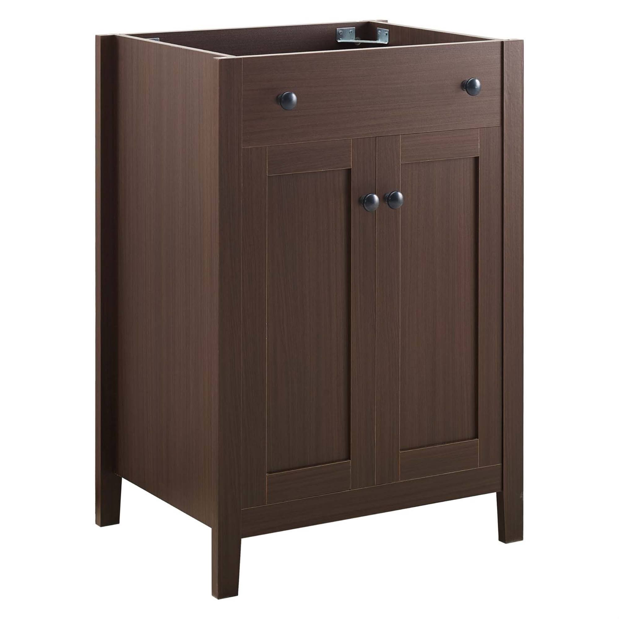 Modway Nantucket 24 Bathroom Vanity Cabinet (Sink Basin Not Included) Walnut FT_LGOII73R