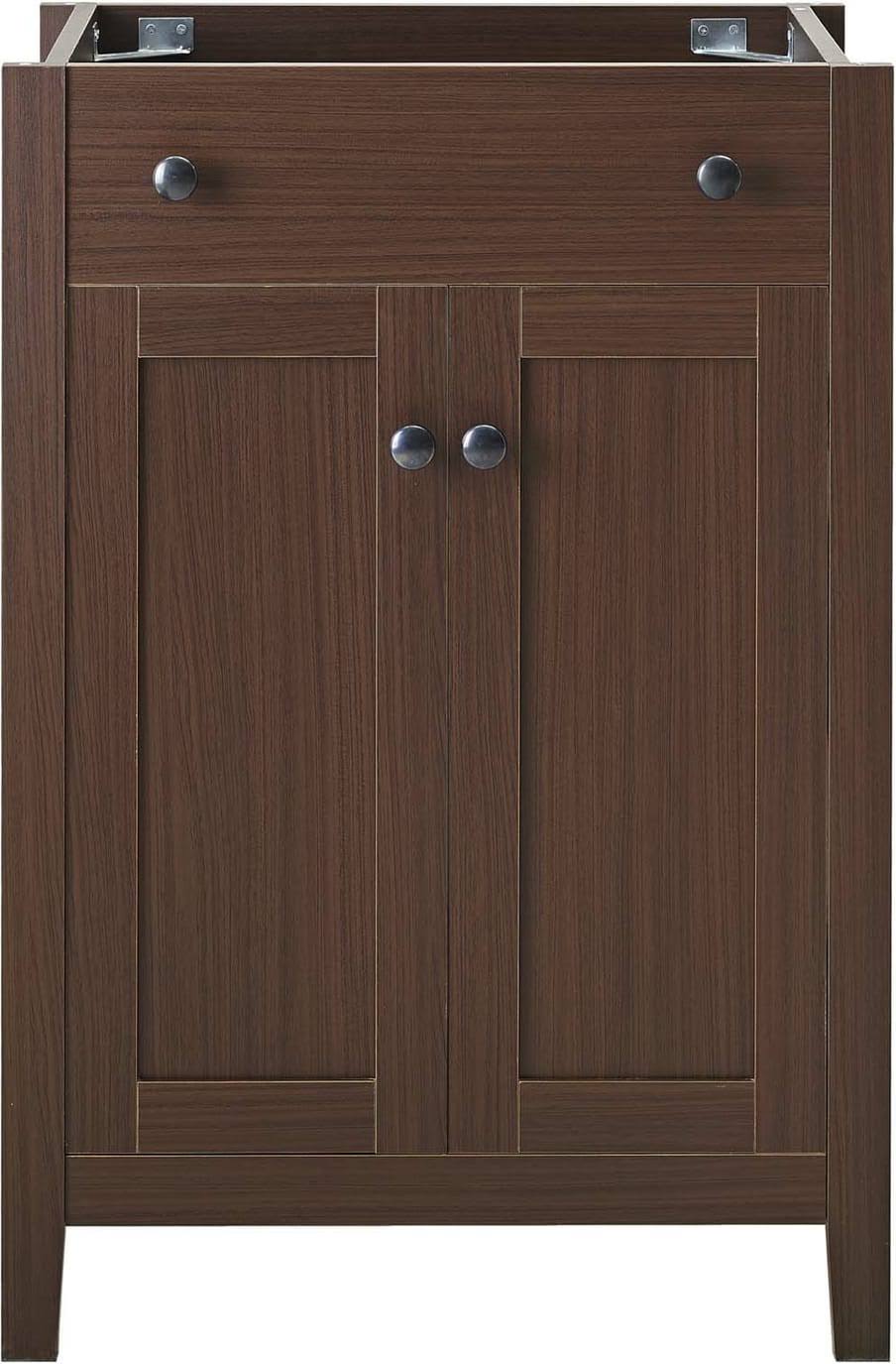 Modway Nantucket 24 Bathroom Vanity Cabinet (Sink Basin Not Included) Walnut FT_LGOII73R Modway Nantucket 24 Bathroom Vanity Cabinet (Sink Basin Not Included) Walnut FT_LGOII73R