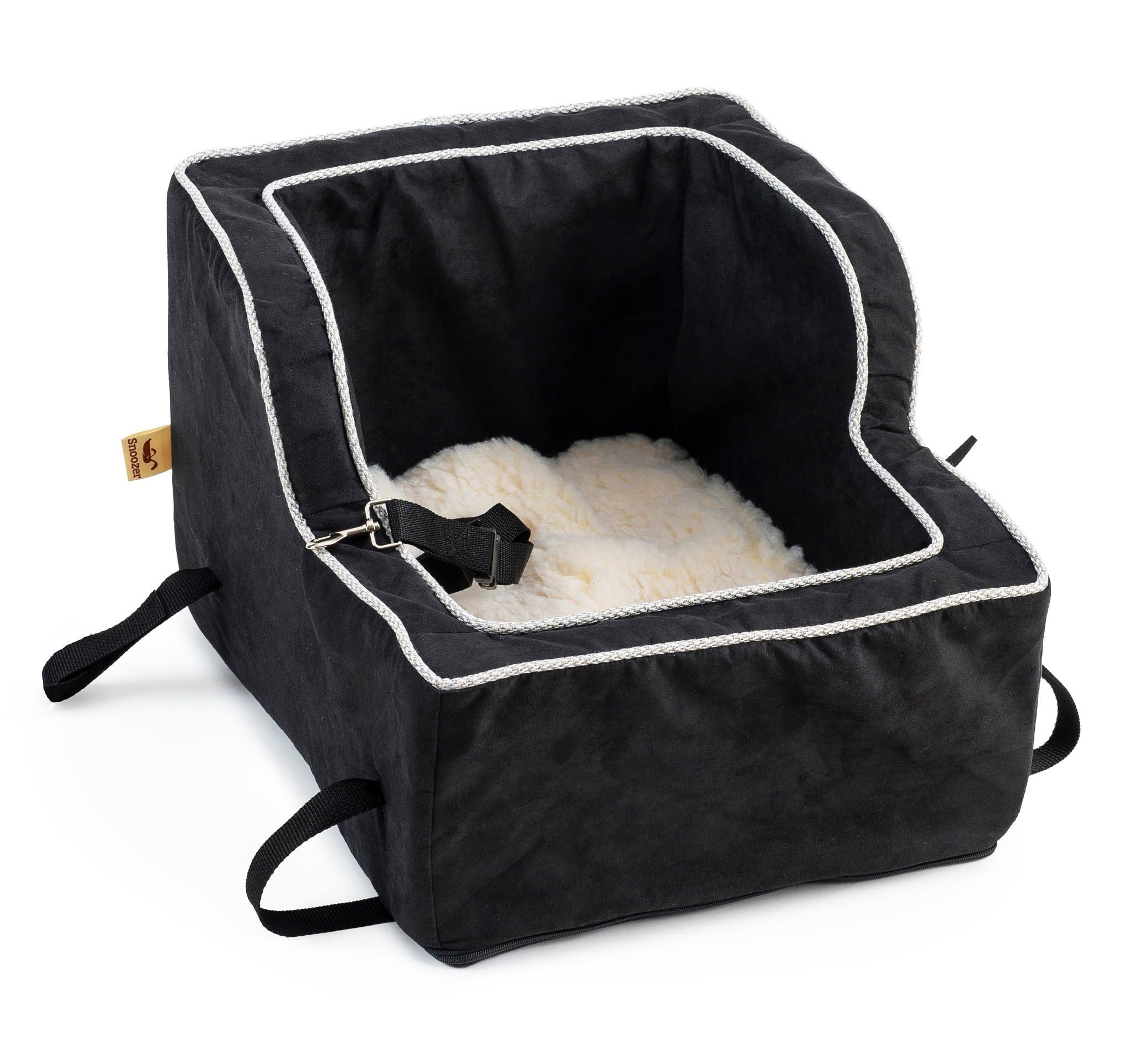 Snoozer High Back Pet Seat, Extra Large, Black/Herringbone 7P_8JQJWXQ4