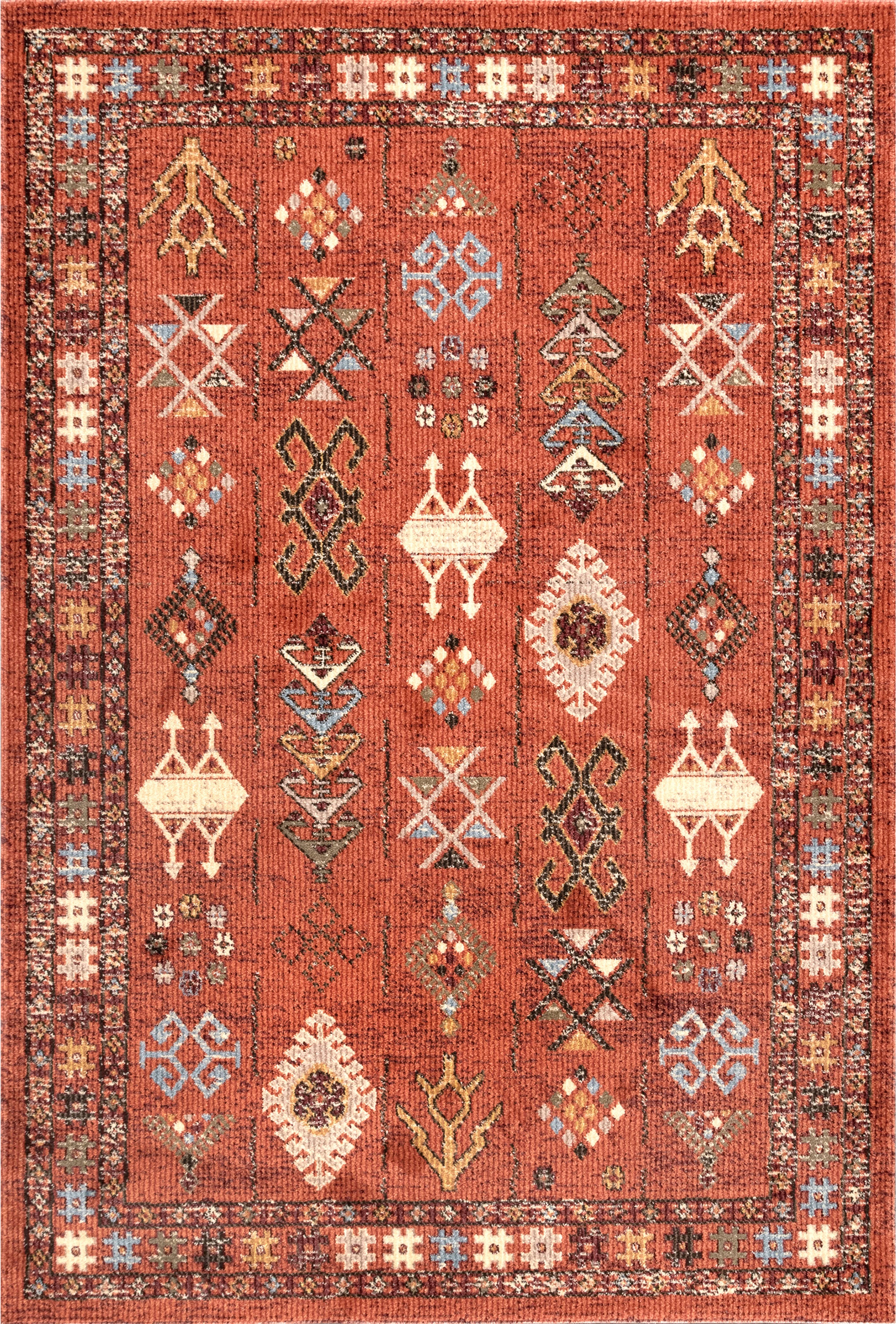 Nuloom Transitional Tribal Wilma Orange 8' X 10' Area Rug OL_BXKZQXWE Nuloom Transitional Tribal Wilma Orange 8' X 10' Area Rug OL_BXKZQXWE
