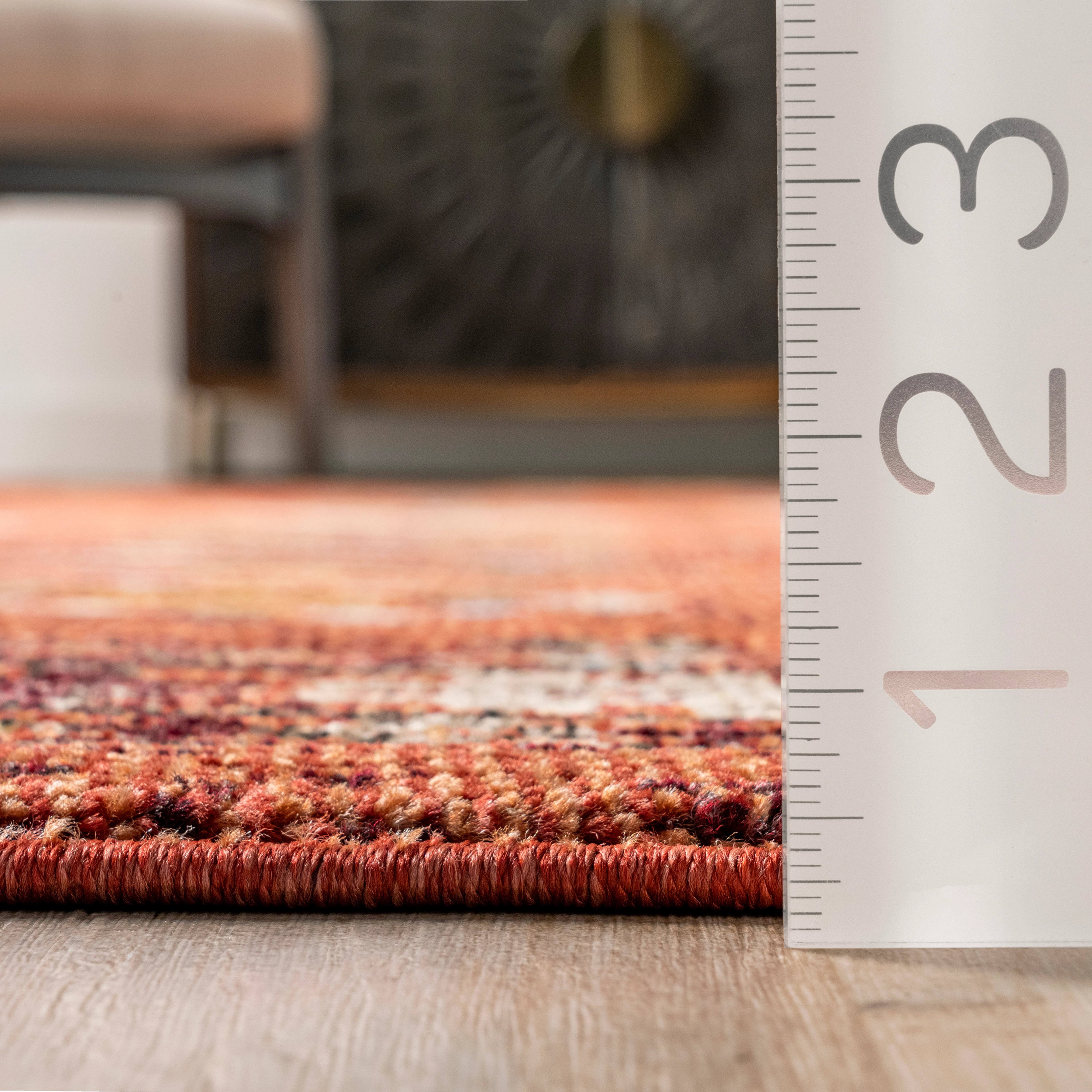 Nuloom Transitional Tribal Wilma Orange 8' X 10' Area Rug OL_BXKZQXWE Nuloom Transitional Tribal Wilma Orange 8' X 10' Area Rug OL_BXKZQXWE