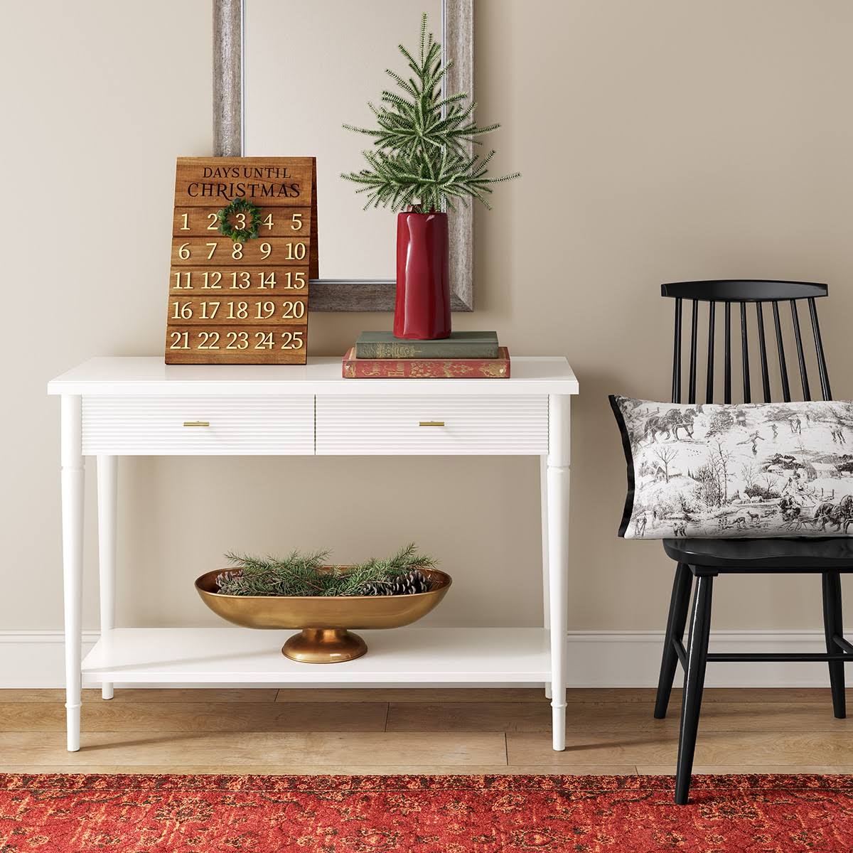 Harwich High Back Windsor Dining Chair Black - Threshold VV_LXFKYJKR