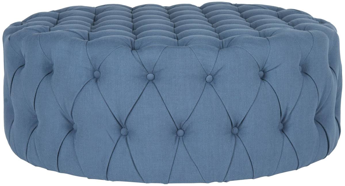 Safavieh Charlene Navy Tufted Ottoman 8Q_1T1X6ZYZ Safavieh Charlene Navy Tufted Ottoman 8Q_1T1X6ZYZ