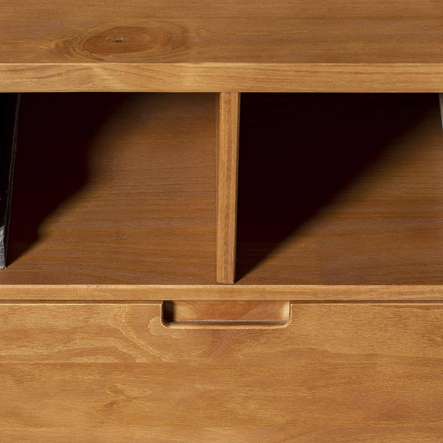 Walker Edison 58 3-Drawer Mid Century Modern Tv Stand - Caramel E8_474OXF96 Walker Edison 58 3-Drawer Mid Century Modern Tv Stand - Caramel E8_474OXF96