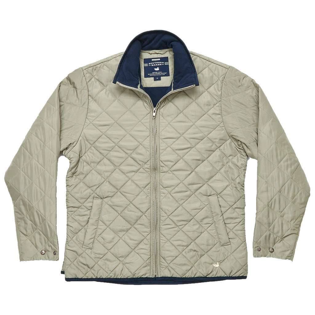 Southern Marsh Marshall Quilted Jacket Small / Sandstone Quilt US_HWY9K7UQ