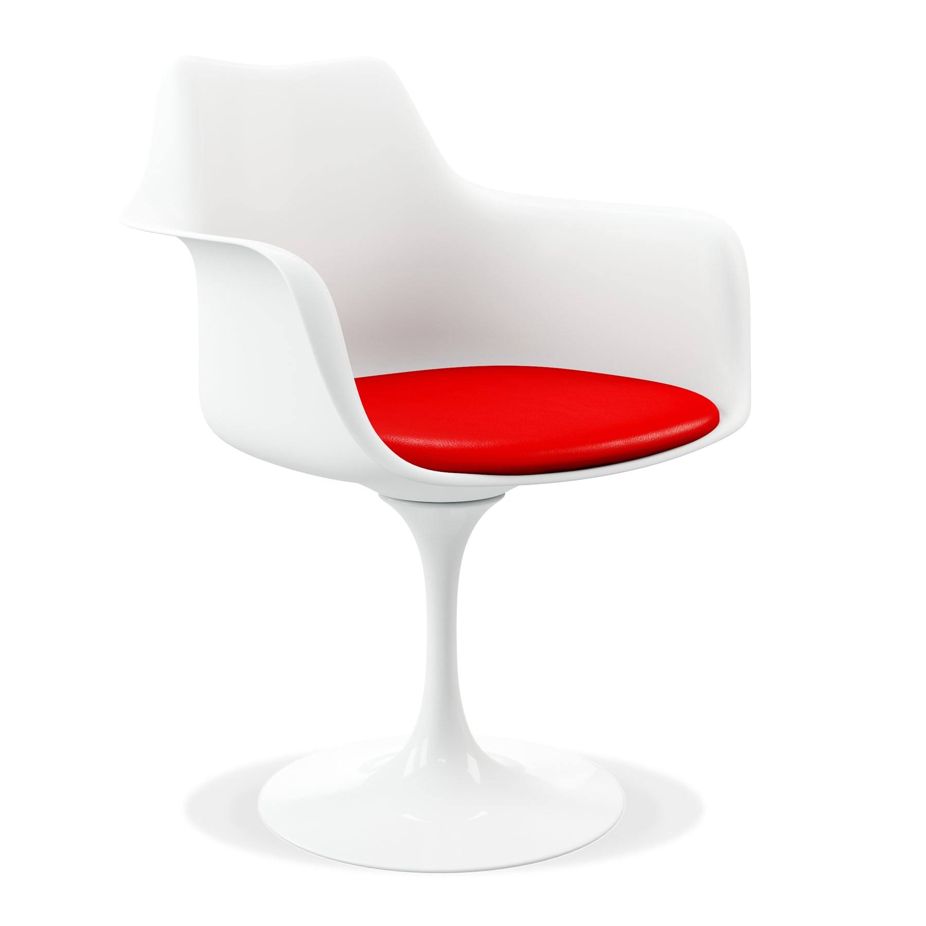 Tulip Armchair | White| Faux Leather SI_N1DDI6SS Tulip Armchair | White| Faux Leather SI_N1DDI6SS