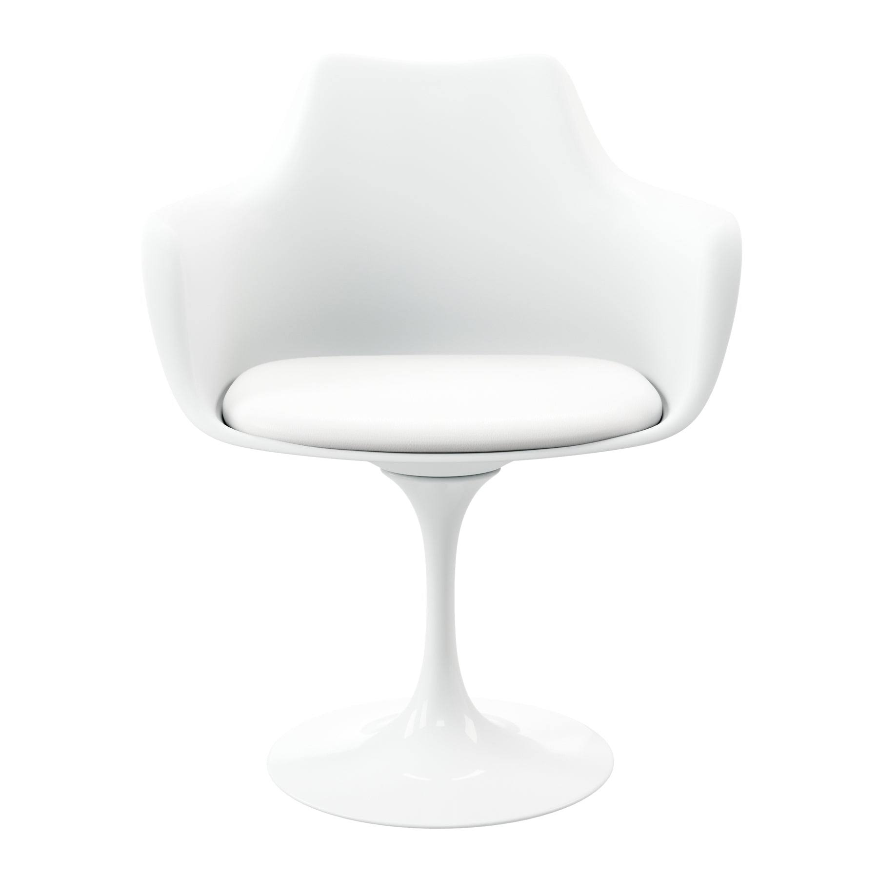 Tulip Armchair | White| Faux Leather SI_N1DDI6SS