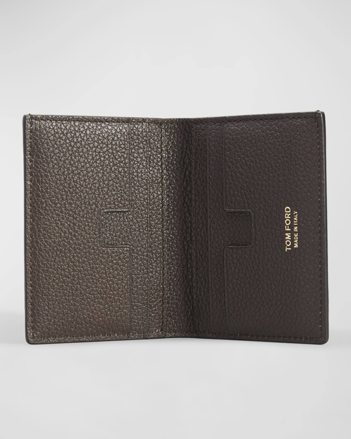 Men's Leather T-Line Bifold Card Holder U0_PHY4KKAA