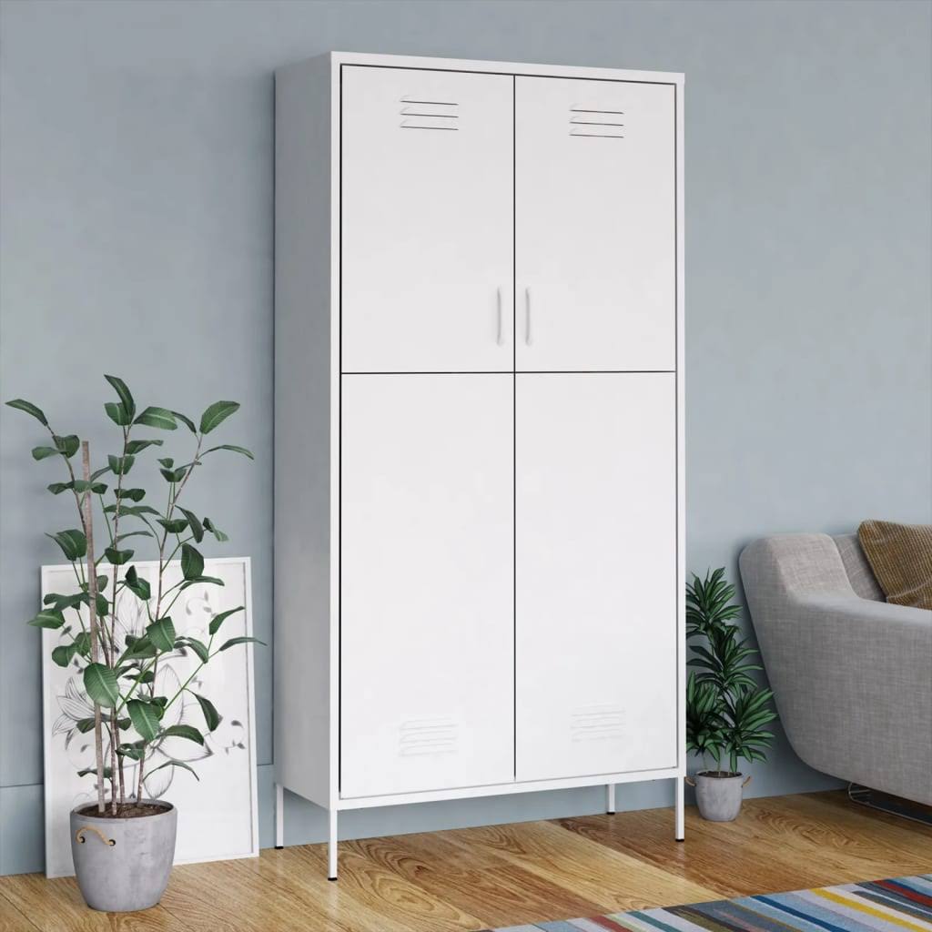 Vidaxl Wardrobe Pink 35.4X19.7X70.9 Steel OD_SAILYVCH