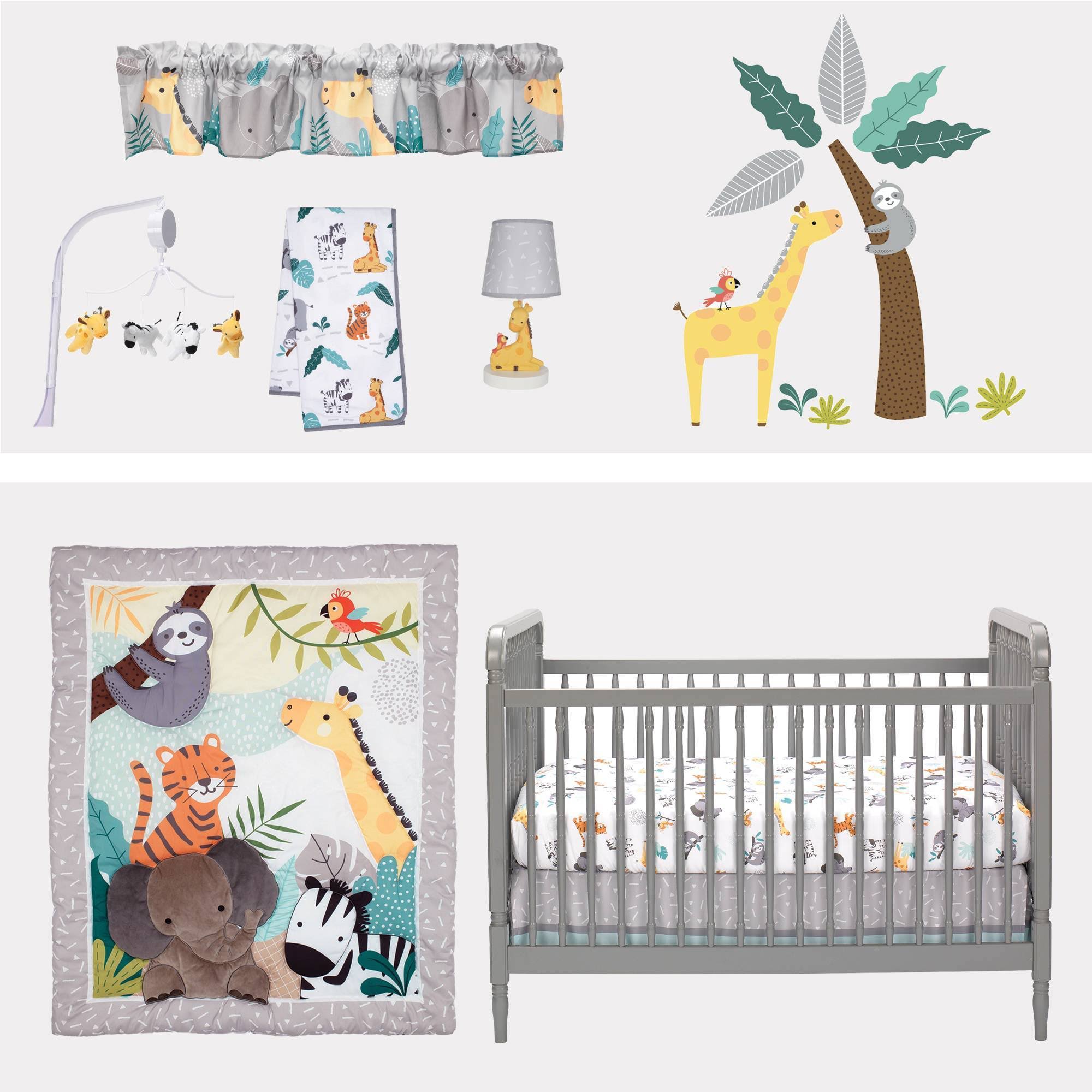 Bedtime Originals Mighty Jungle 3piece Crib Bedding Set Multicolor G4_ME8IZZR3 Bedtime Originals Mighty Jungle 3piece Crib Bedding Set Multicolor G4_ME8IZZR3